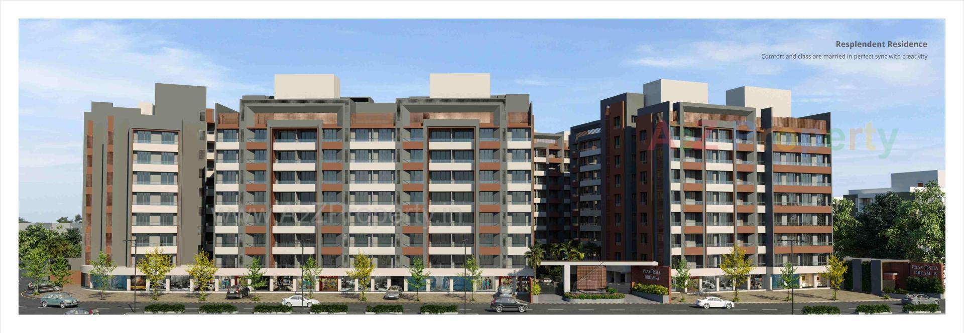 3D Elevation of real estate project Prayosha Dream located at Surat, Surat, Gujarat