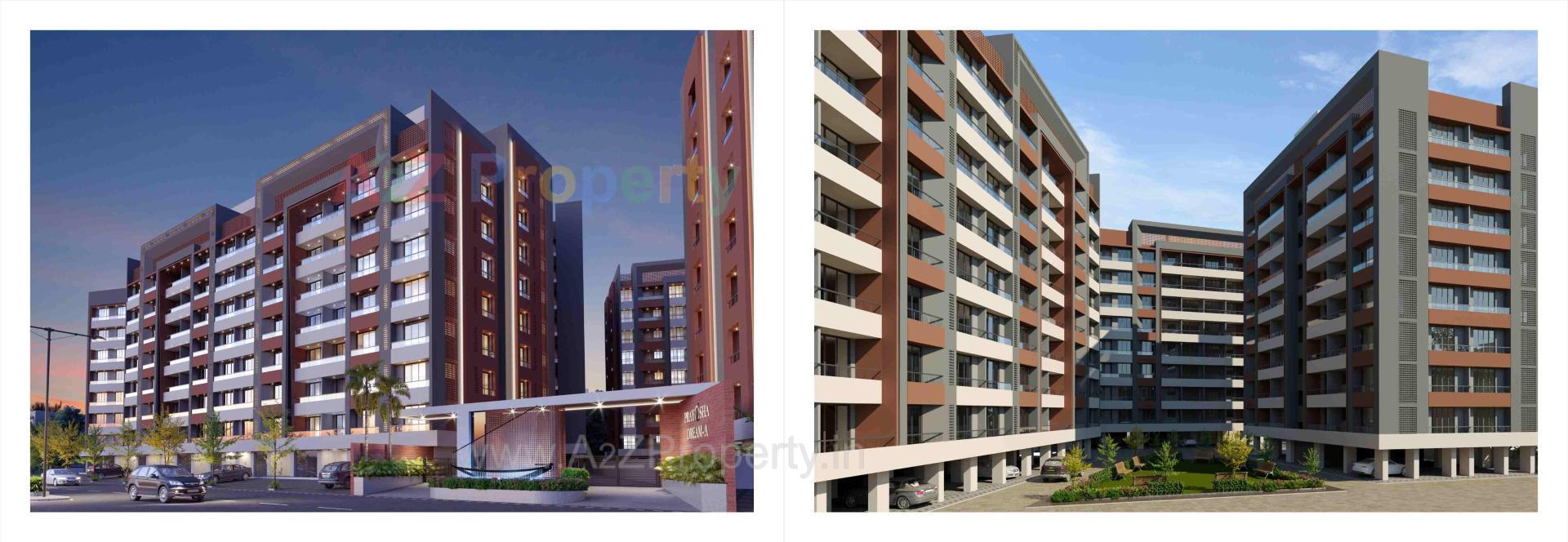 3D Elevation of real estate project Prayosha Dream located at Surat, Surat, Gujarat