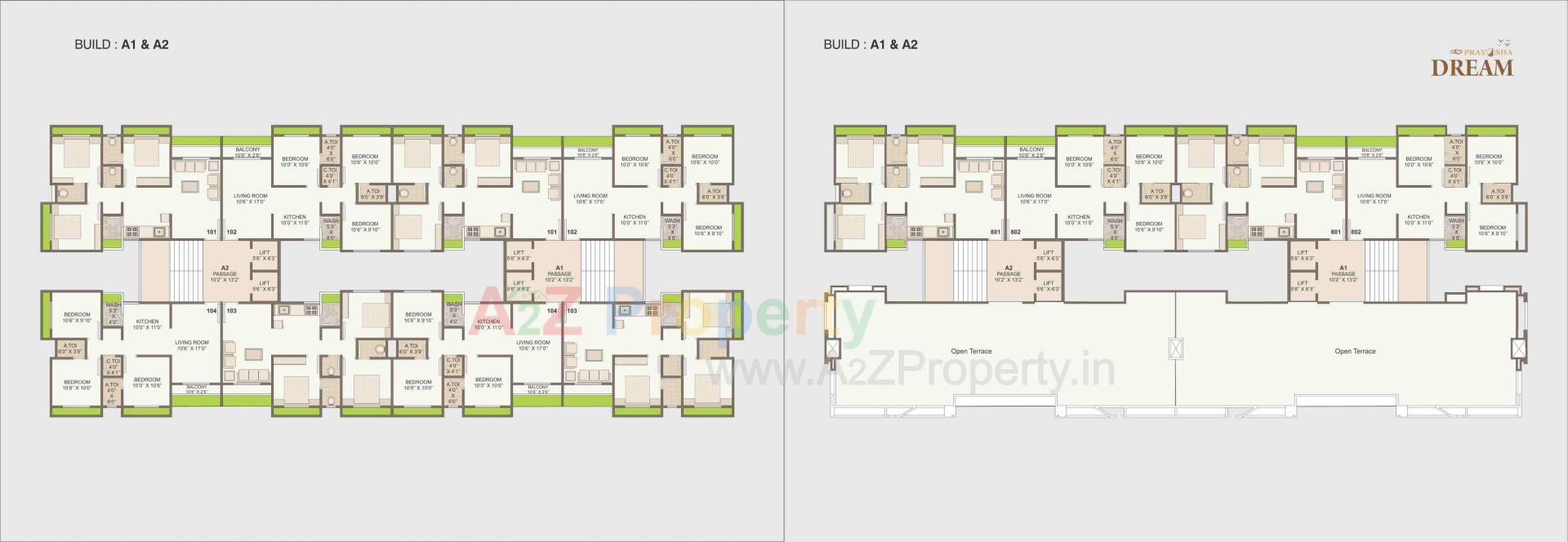 Layout of real estate project Prayosha Dream located at Surat, Surat, Gujarat