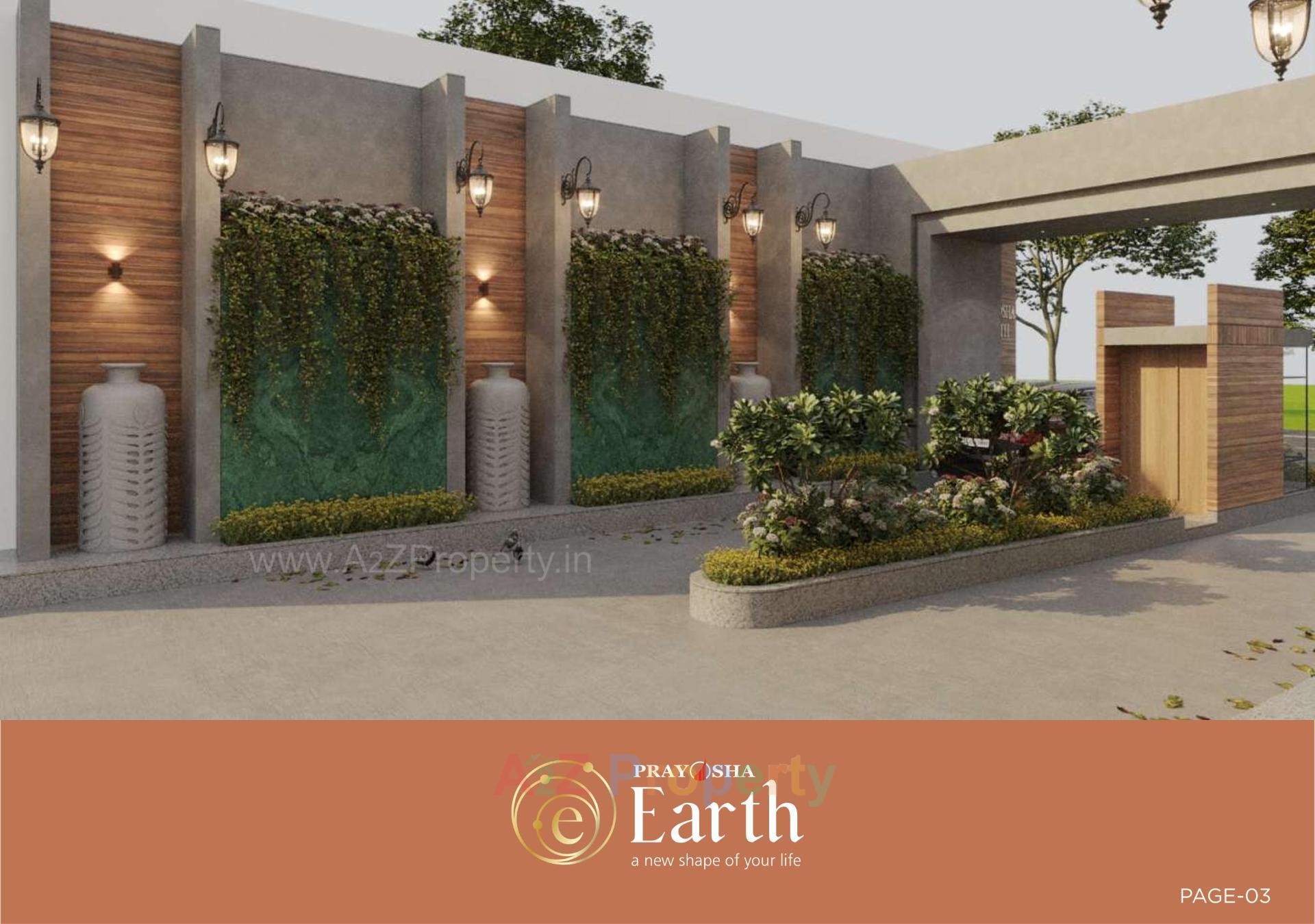 3D Elevation of real estate project Prayosha Earth located at Karadava, Surat, Gujarat