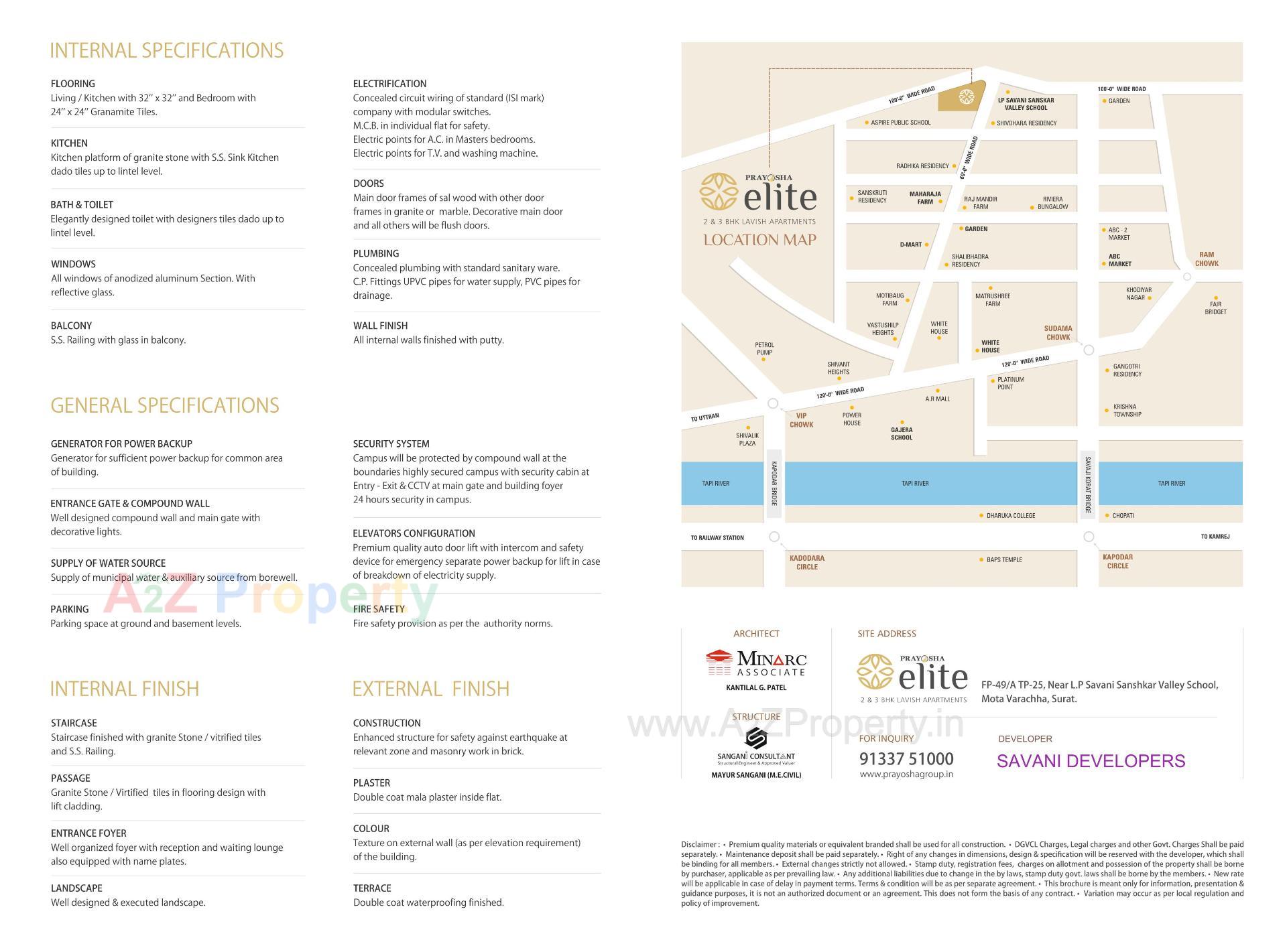  of real estate project Prayosha Elite located at Mo, Surat, Gujarat