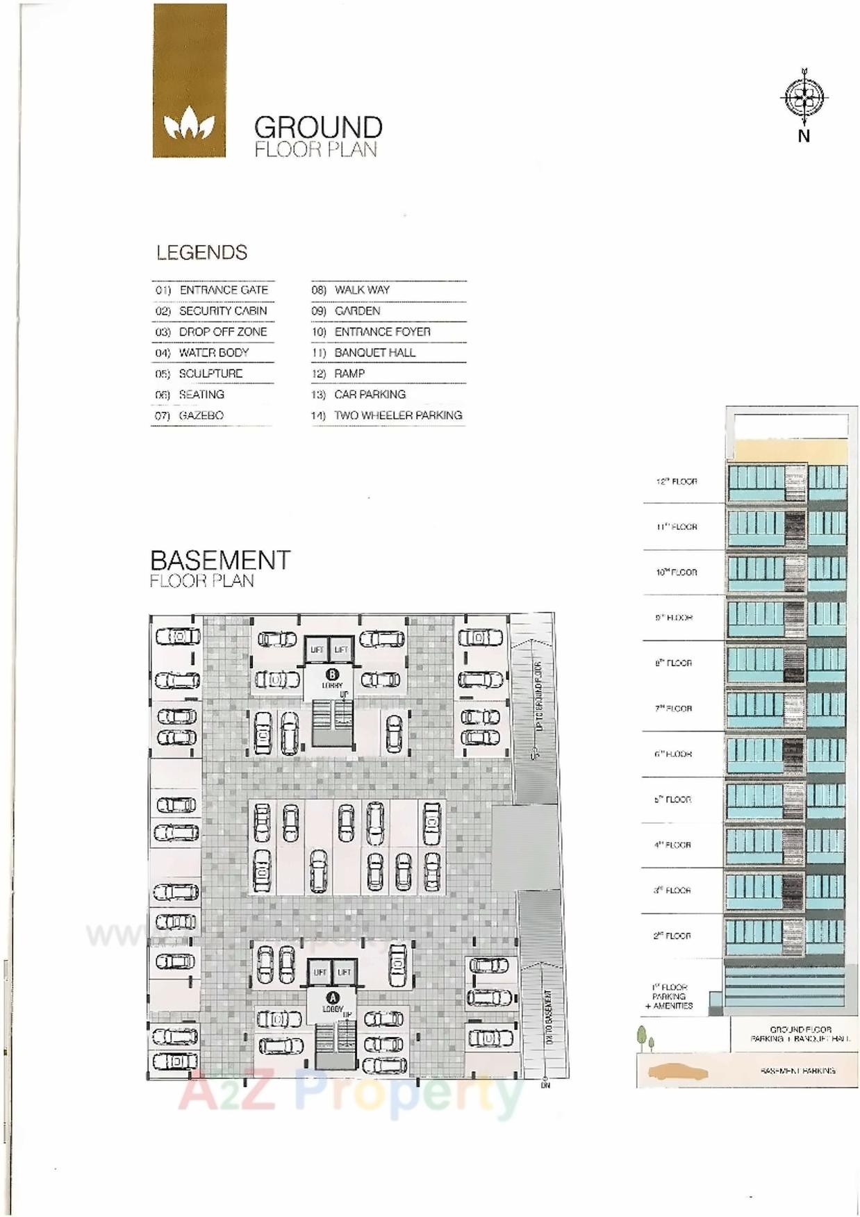 Layout of real estate project Prayosha Exotica located at Dabholi, Surat, Gujarat