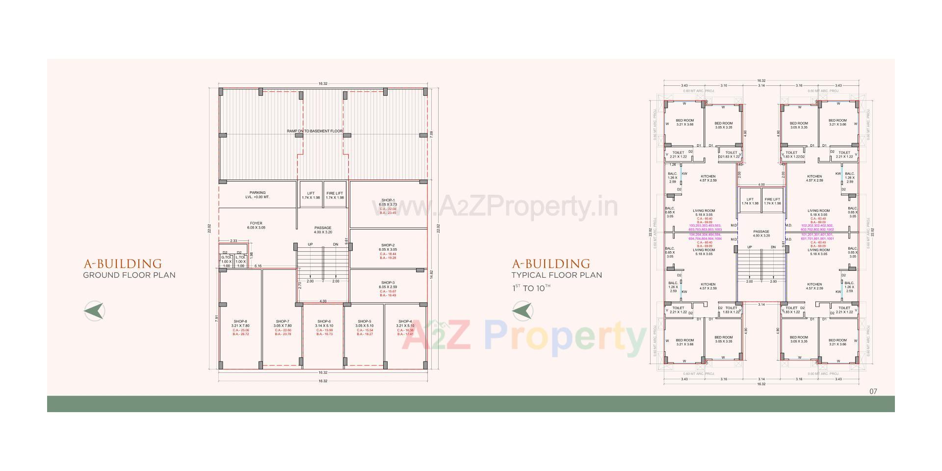 Layout of real estate project Prayosha Orchid located at Dindoli, Surat, Gujarat