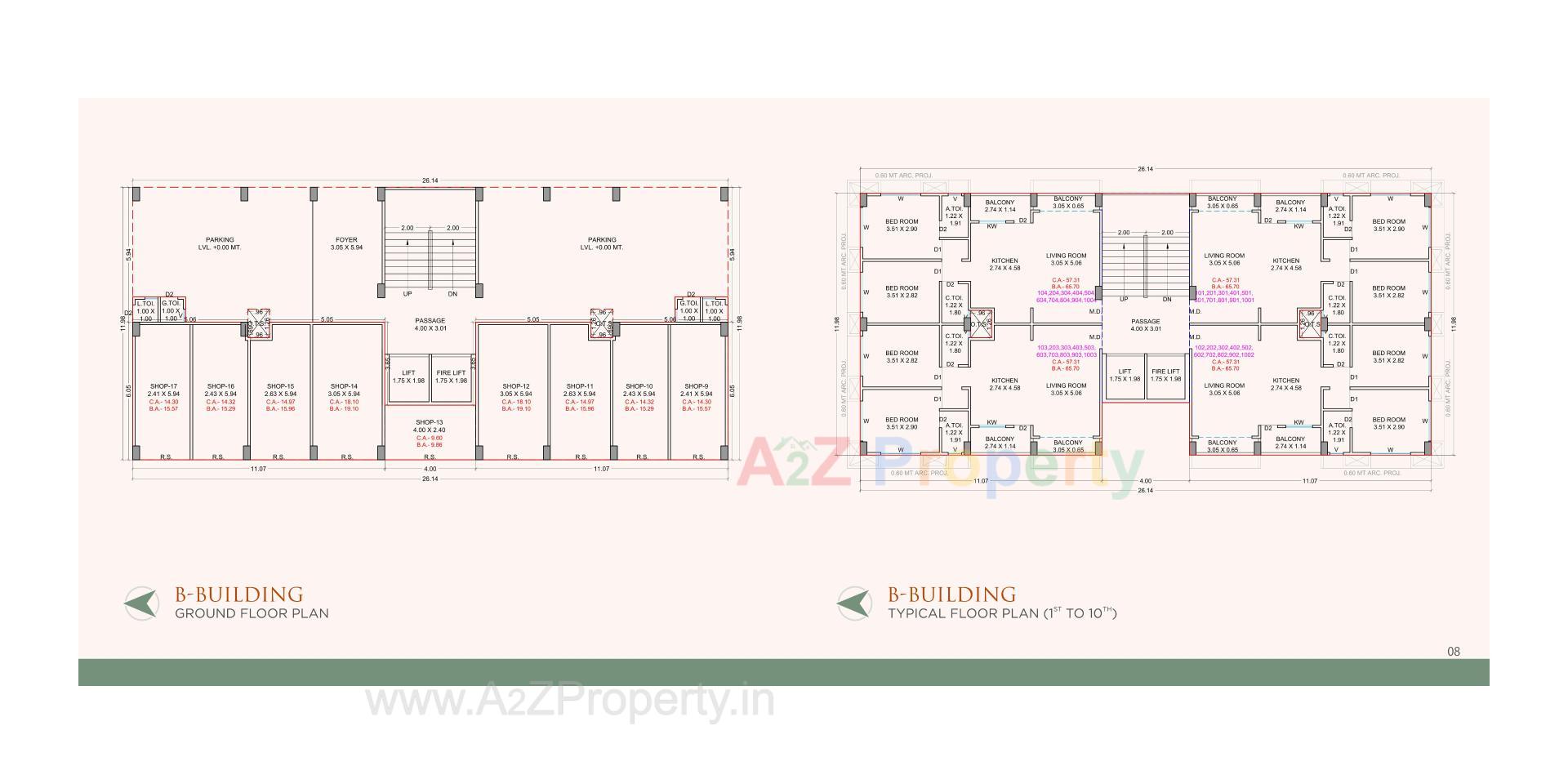Layout of real estate project Prayosha Orchid located at Dindoli, Surat, Gujarat