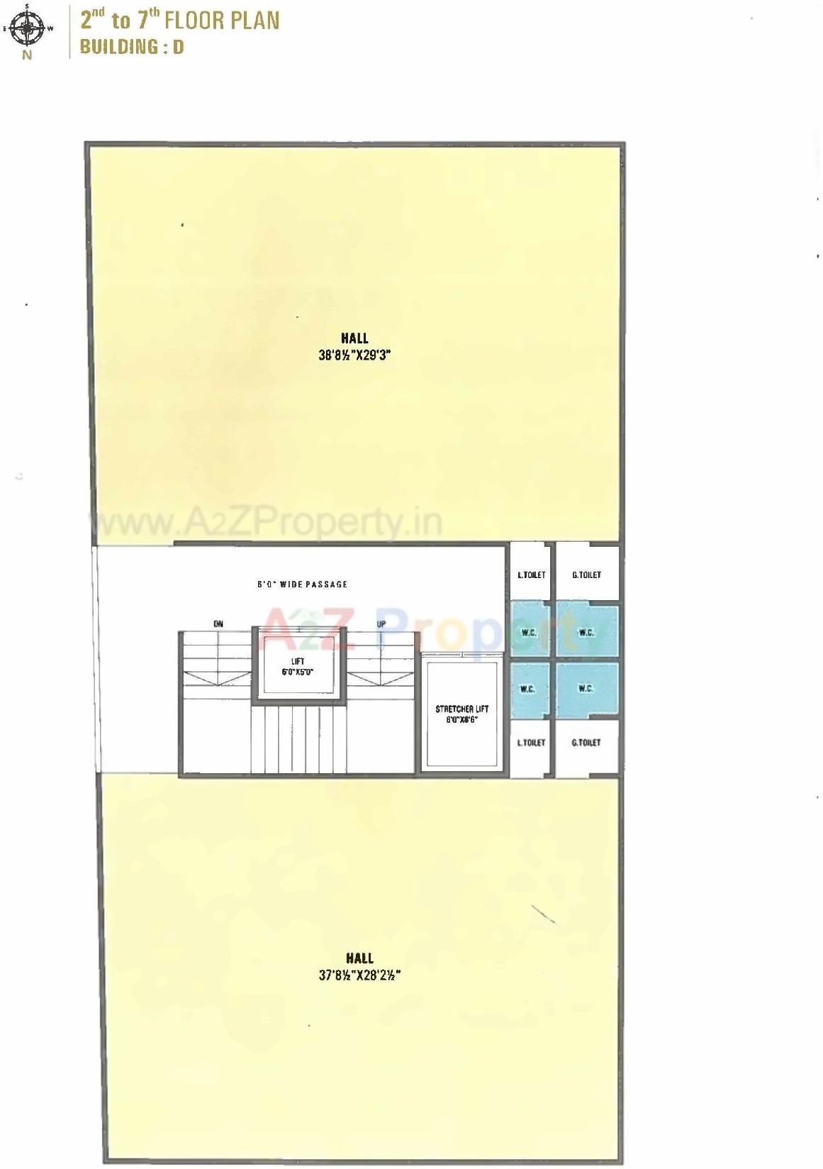 Layout of real estate project Prayosha Pride located at Dindoli, Surat, Gujarat