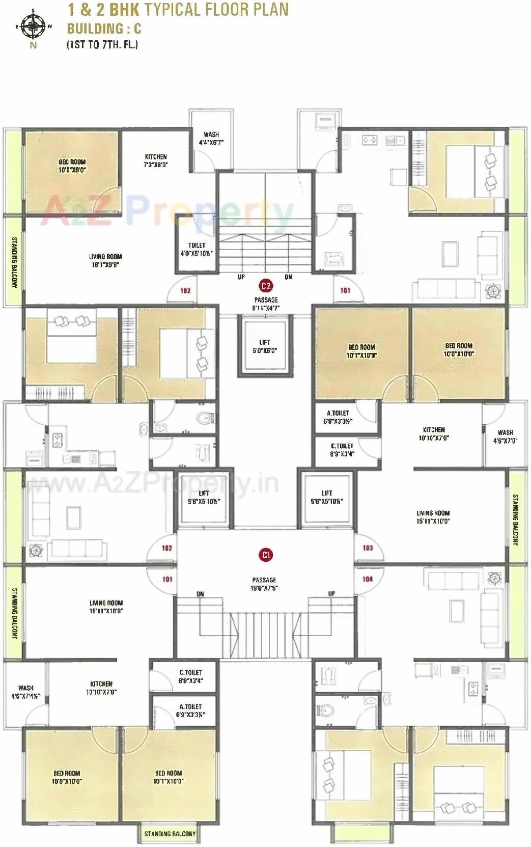 Layout of real estate project Prayosha Pride located at Dindoli, Surat, Gujarat