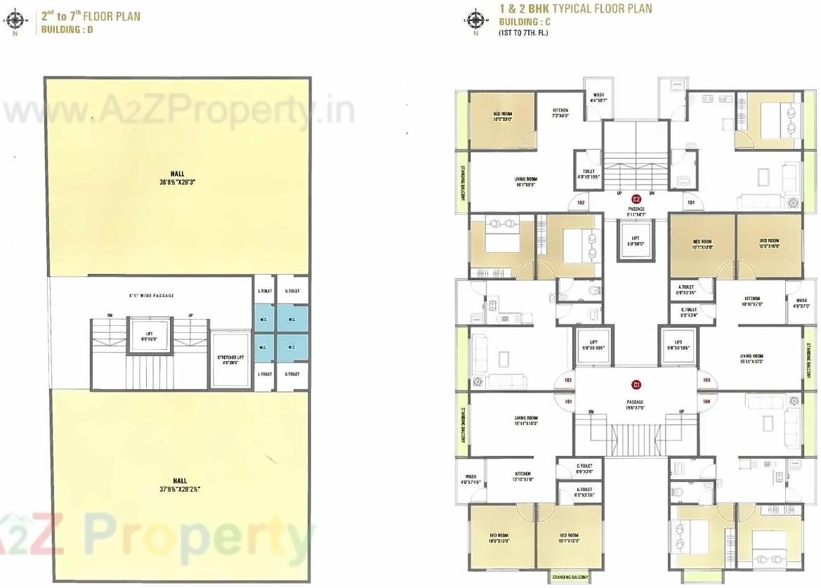 Layout of real estate project Prayosha Pride located at Dindoli, Surat, Gujarat