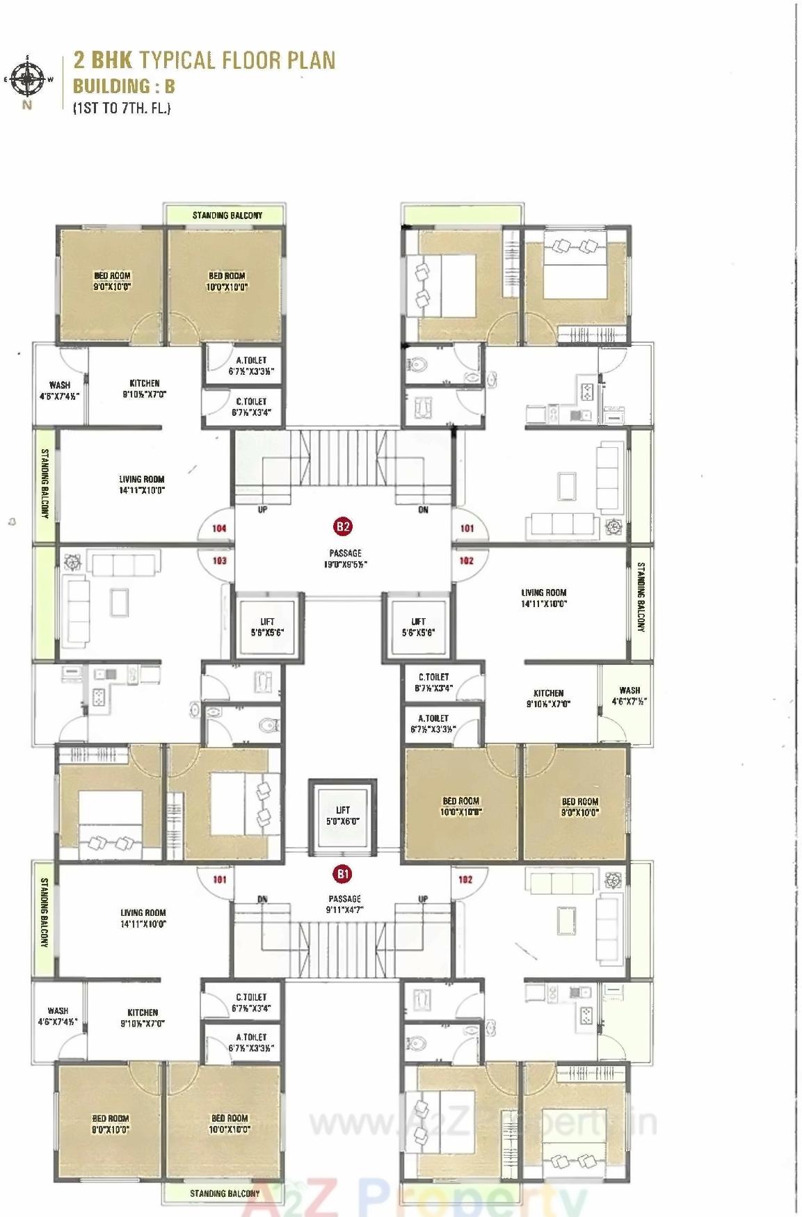 Layout of real estate project Prayosha Pride located at Dindoli, Surat, Gujarat