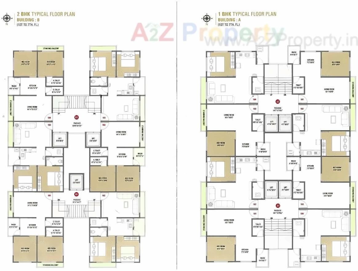 Layout of real estate project Prayosha Pride located at Dindoli, Surat, Gujarat