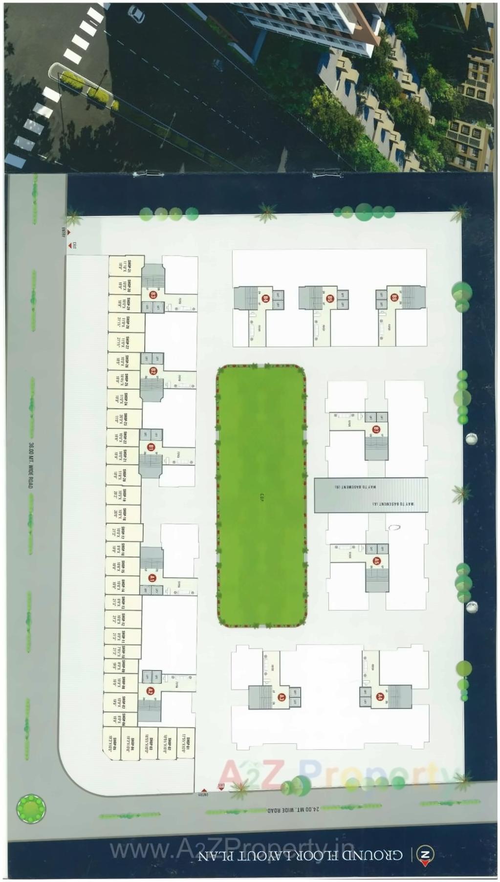 Layout of real estate project Prayosha Prime located at Surat, Surat, Gujarat