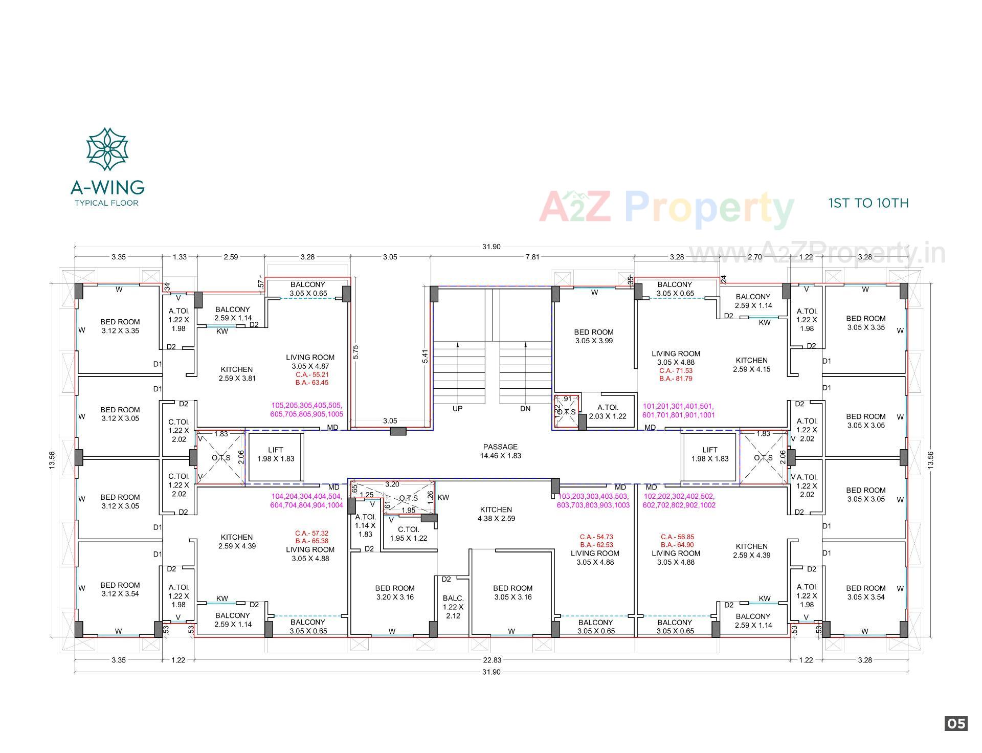 Layout of real estate project Prayosha Shine located at Dindoli--tal, Surat, Gujarat