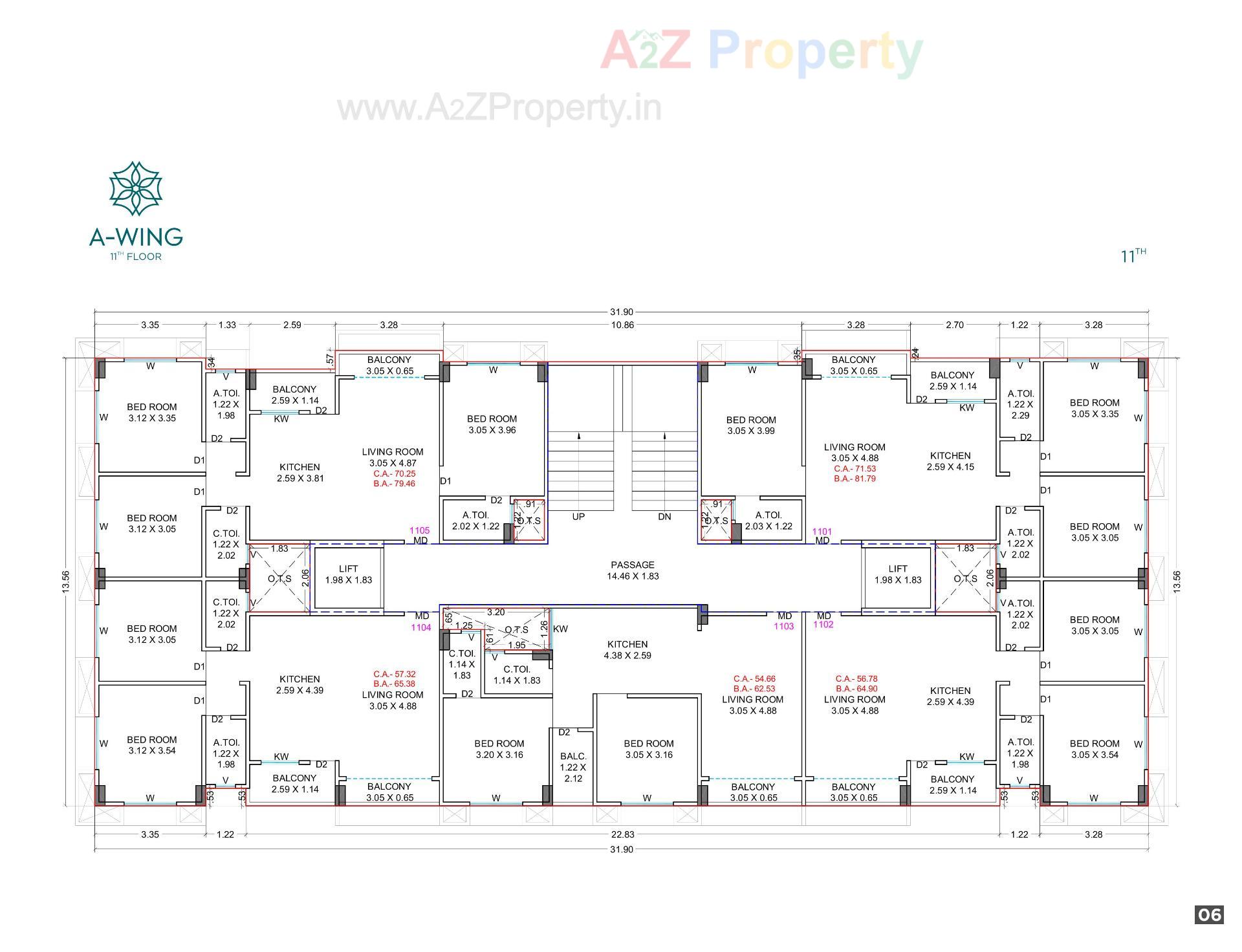 Layout of real estate project Prayosha Shine located at Dindoli--tal, Surat, Gujarat