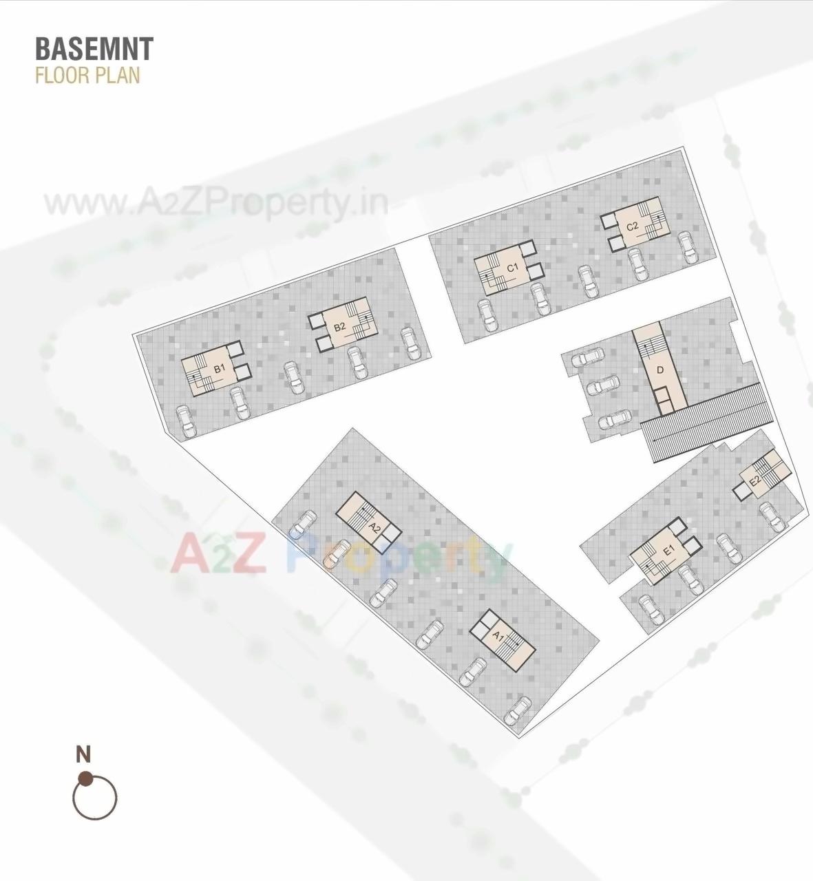 Layout of real estate project Prayosha Star located at Surat, Surat, Gujarat