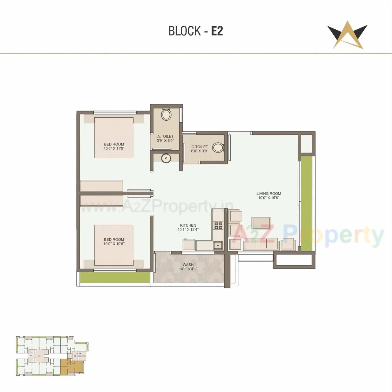 Layout of real estate project Prayosha Star located at Surat, Surat, Gujarat
