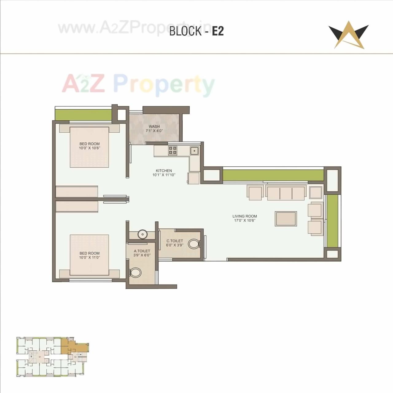 Layout of real estate project Prayosha Star located at Surat, Surat, Gujarat