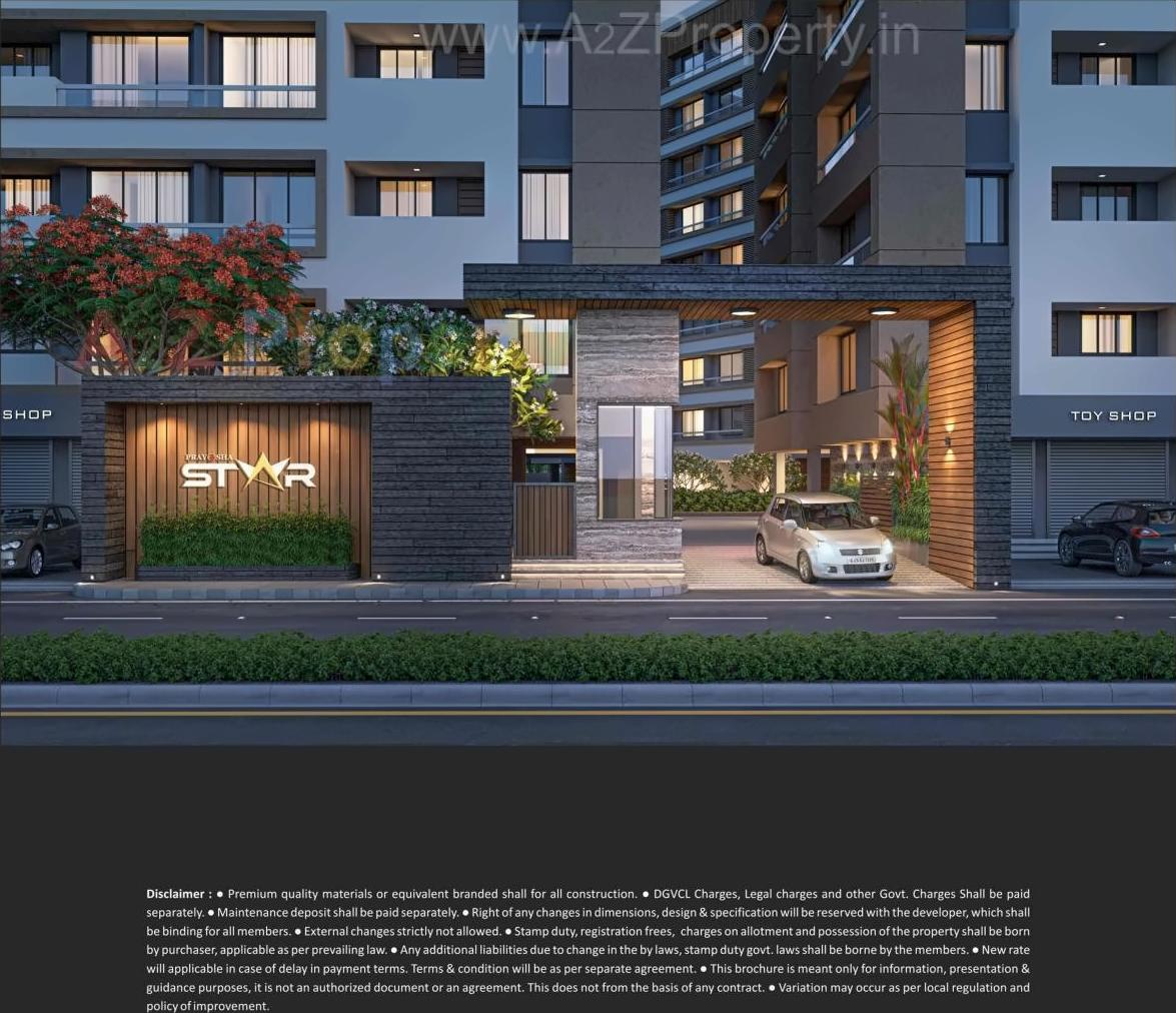 3D Elevation of real estate project Prayosha Star located at Surat, Surat, Gujarat