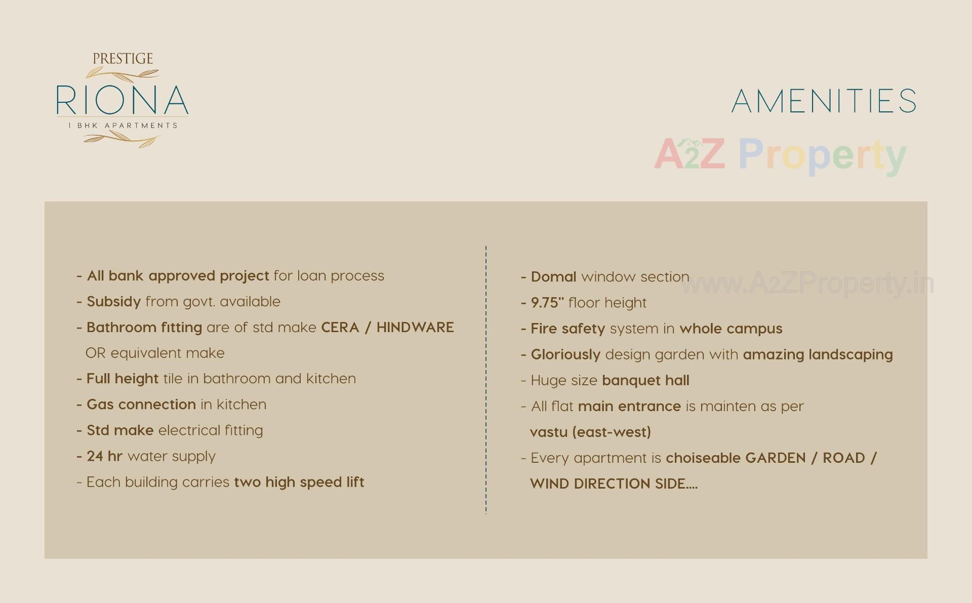  of real estate project Prestige Riona located at Palanpor, Surat, Gujarat