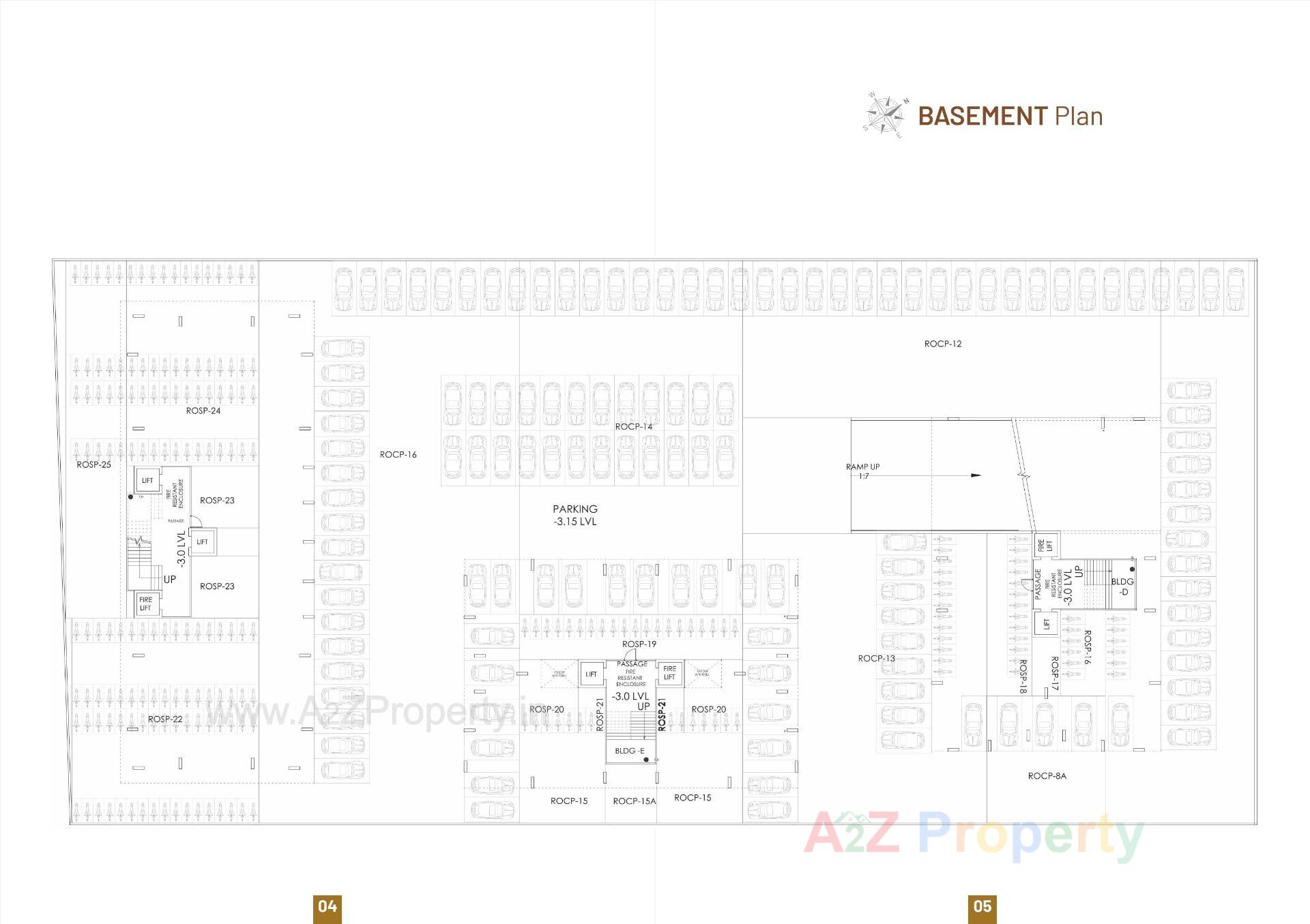 Layout of real estate project Prince Elegance located at Jahangirabad, Surat, Gujarat