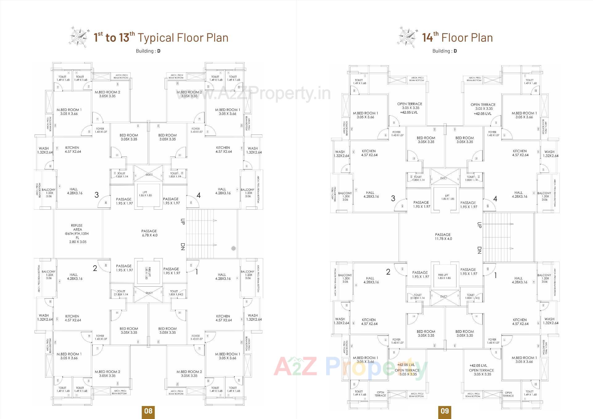 Layout of real estate project Prince Elegance located at Jahangirabad, Surat, Gujarat