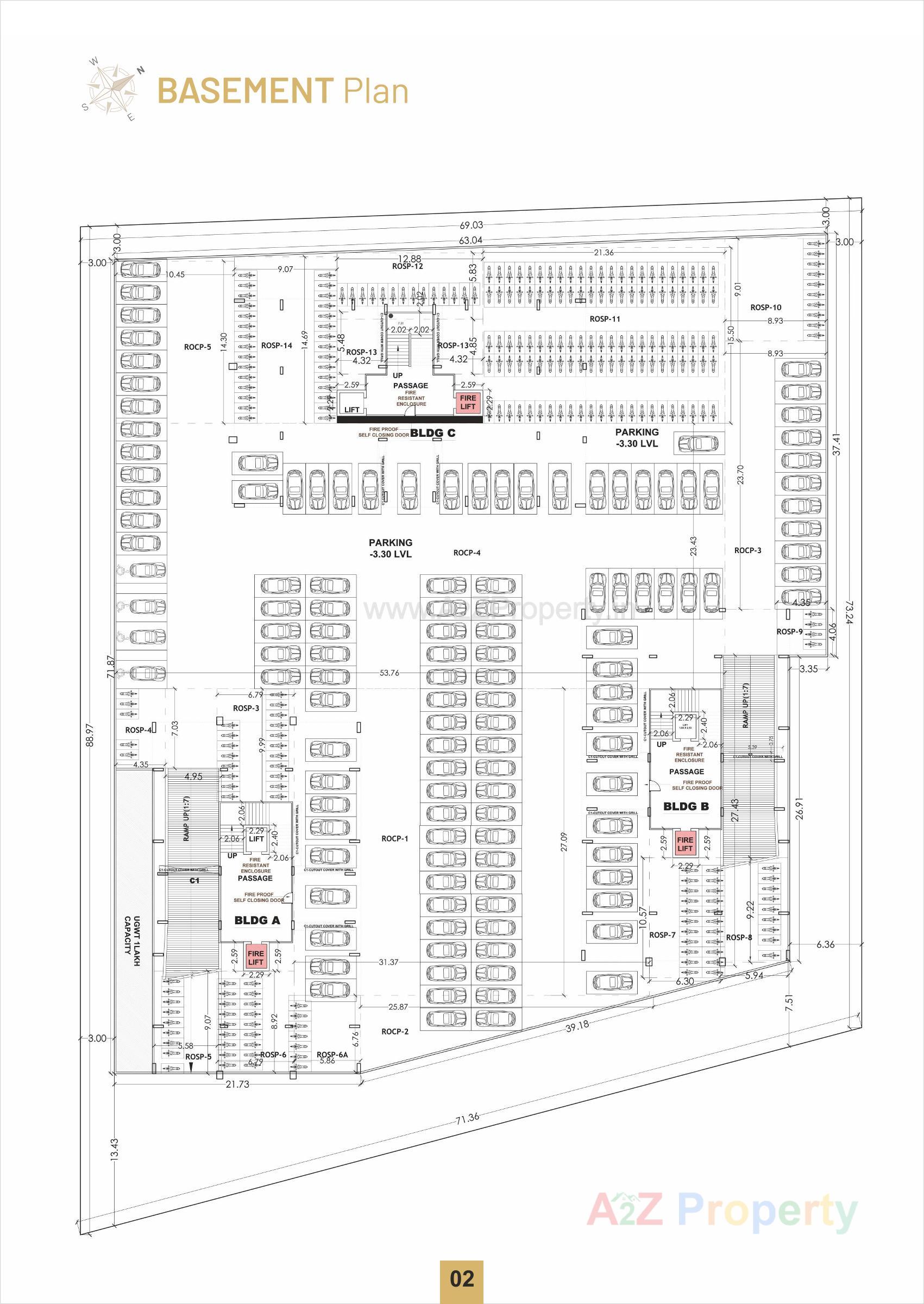 Layout of real estate project Prince Elysium located at Dabholi, Surat, Gujarat