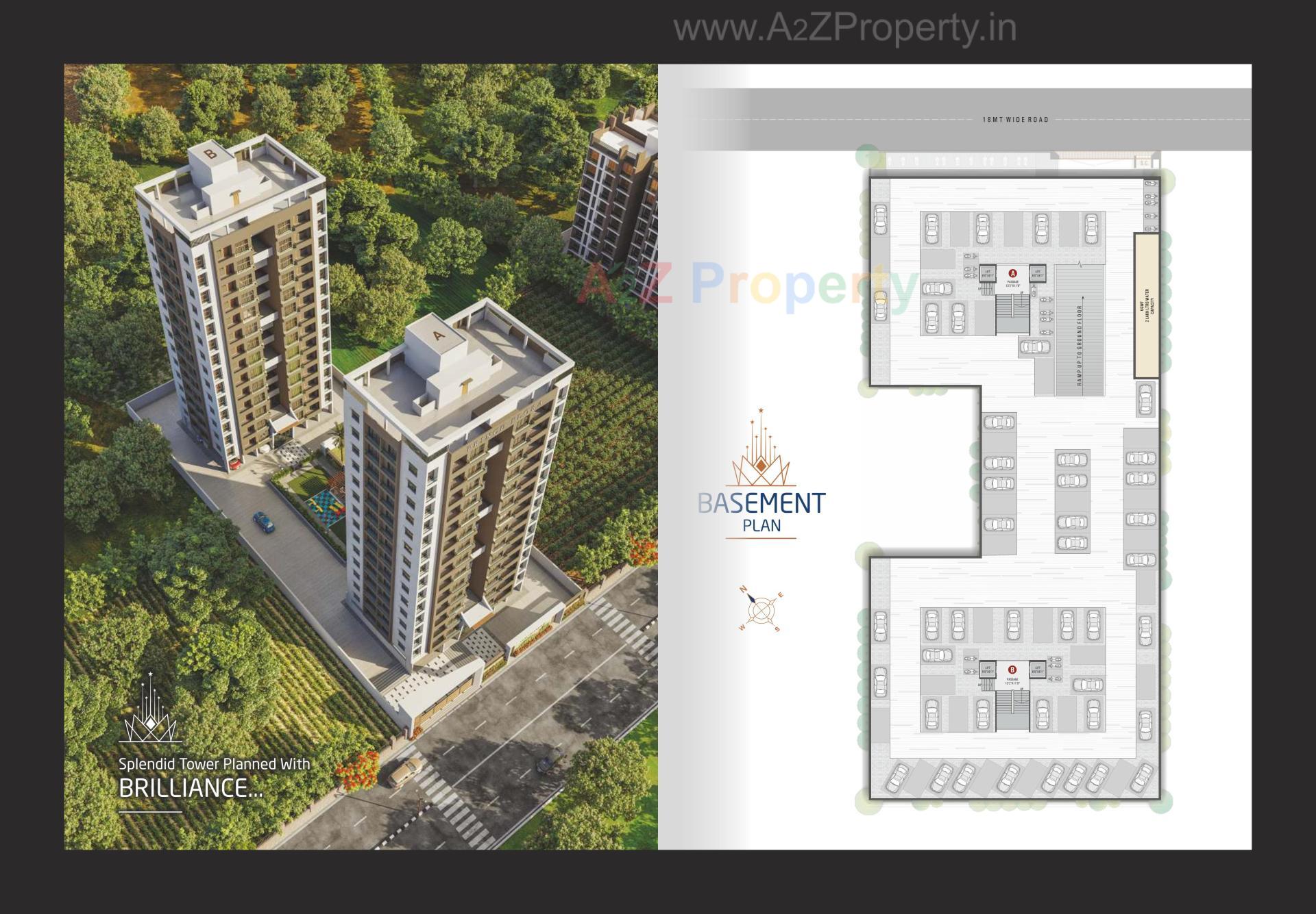 Layout of real estate project Prince Flora located at Dabholi, Surat, Gujarat