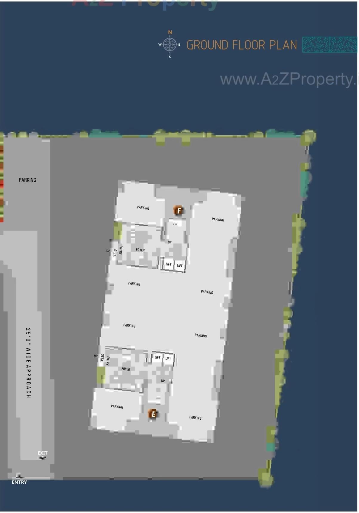 Layout of real estate project Prince Heaven located at Dabholi, Surat, Gujarat