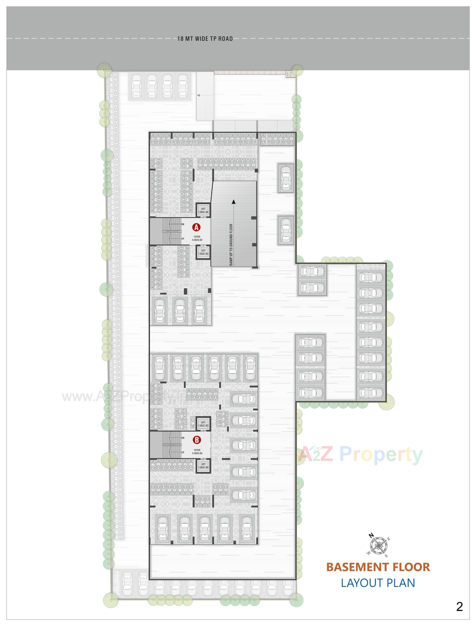 Layout of real estate project Prince Rivera located at Dabholi, Surat, Gujarat