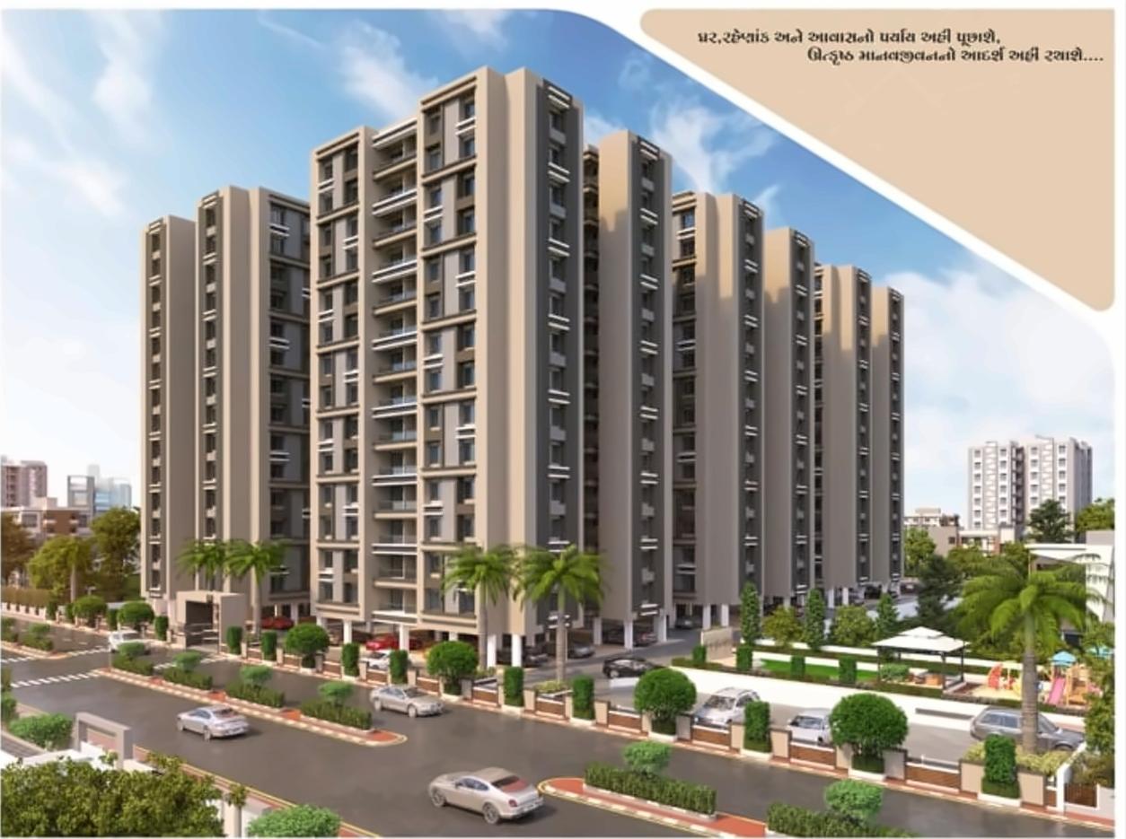 3D Elevation of real estate project Priyank Avenue located at Varachha, Surat, Gujarat