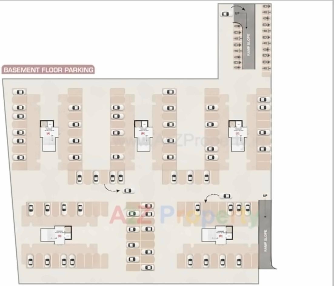 Layout of real estate project Priyank Avenue located at Varachha, Surat, Gujarat
