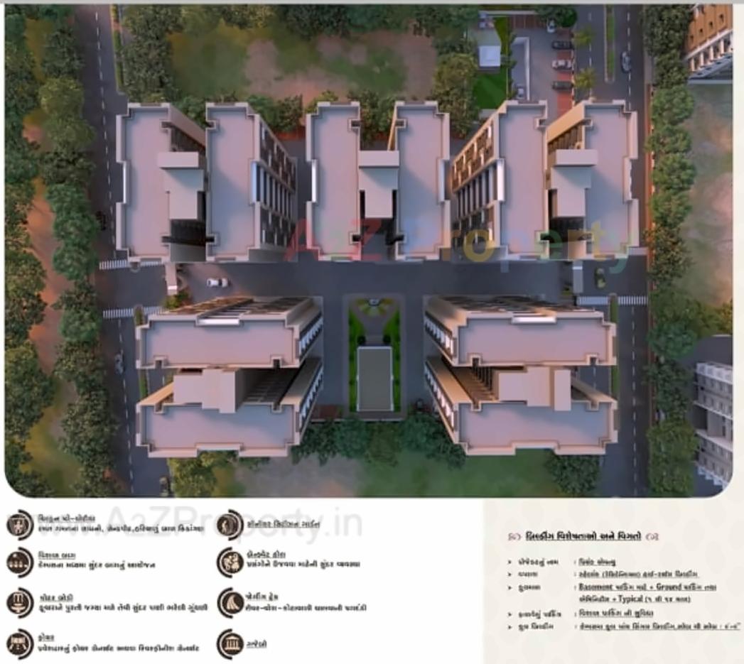 3D Elevation of real estate project Priyank Avenue located at Varachha, Surat, Gujarat