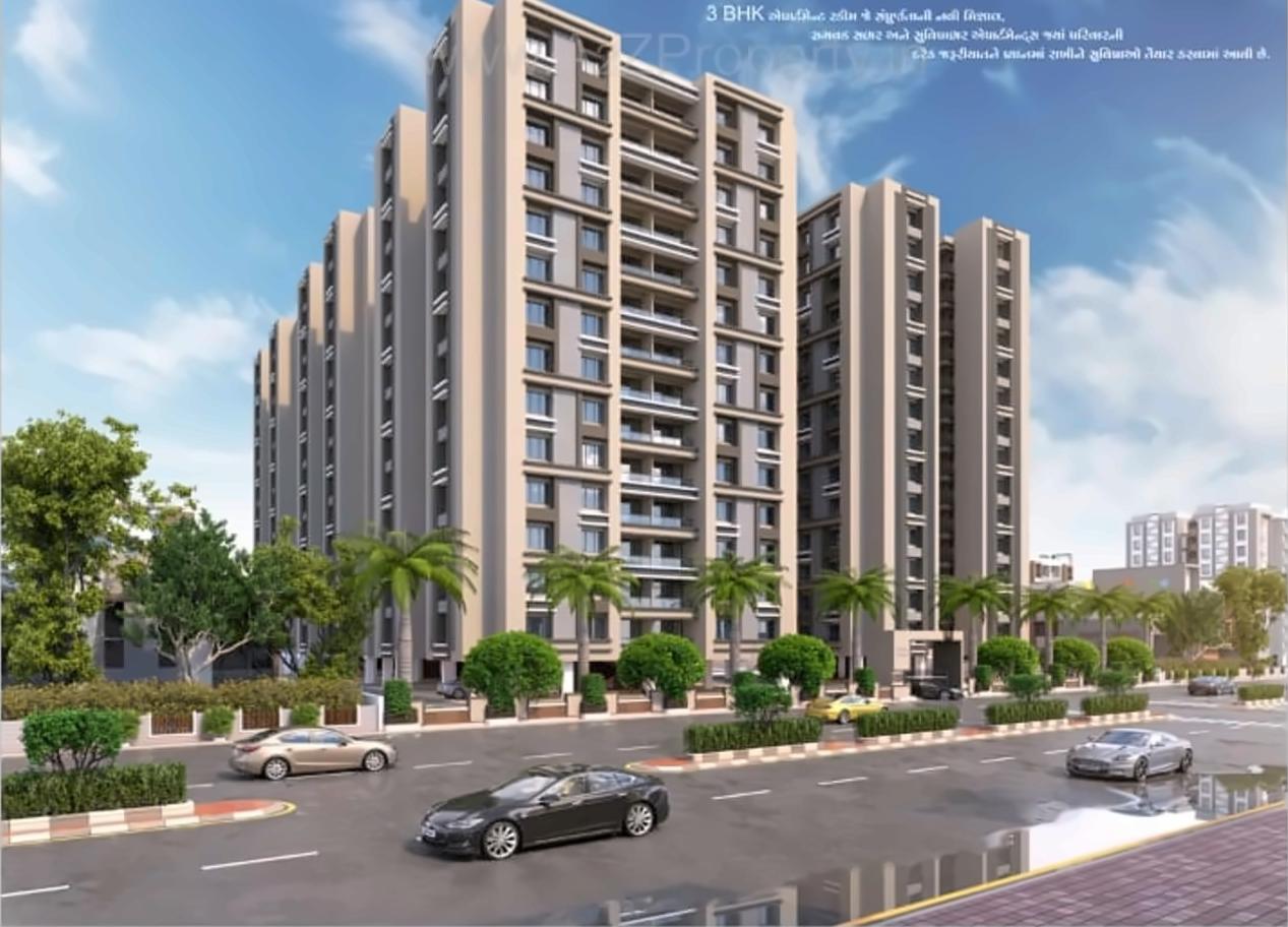 3D Elevation of real estate project Priyank Avenue located at Varachha, Surat, Gujarat