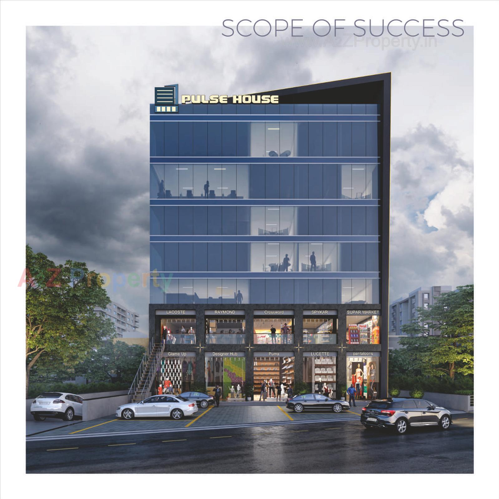 3D Elevation of real estate project Pulse House located at City, Surat, Gujarat