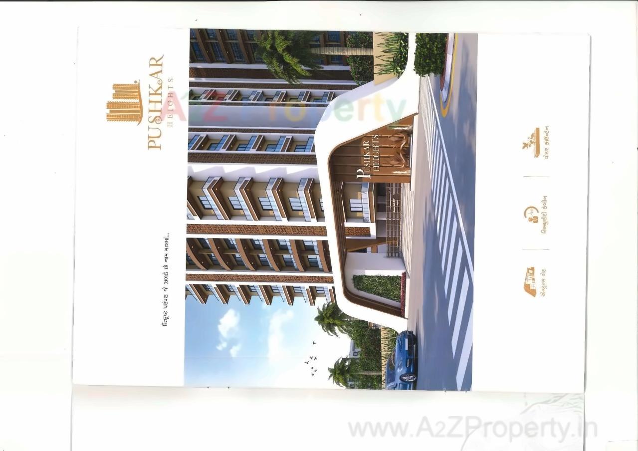 3D Elevation of real estate project Pushkar Heights located at Puna, Surat, Gujarat