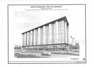 Elevation of real estate project Radha Madhav Textile Market located at Devadh, Surat, Gujarat