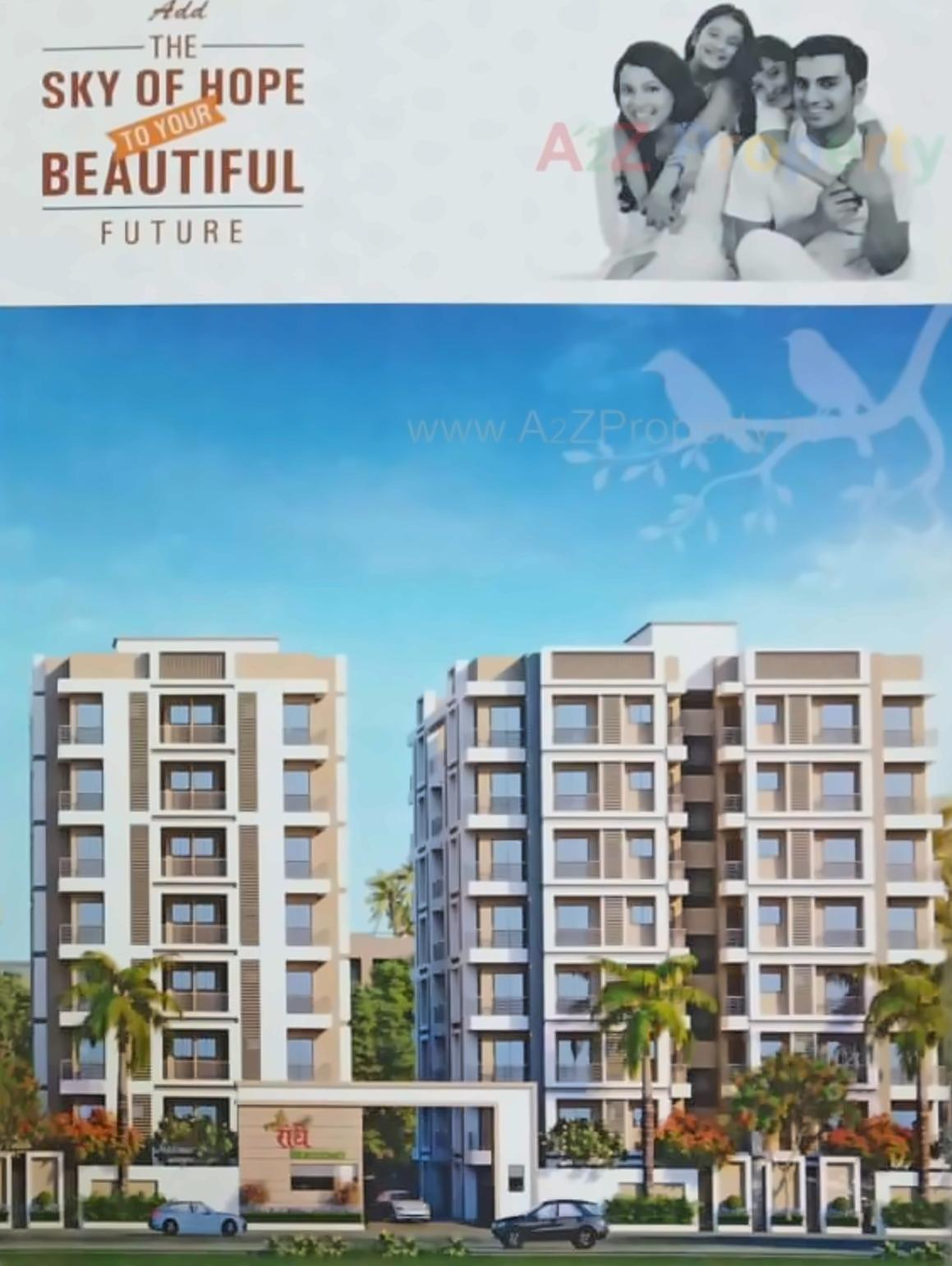 3D Elevation of real estate project Radhe Residency located at Surat, Surat, Gujarat