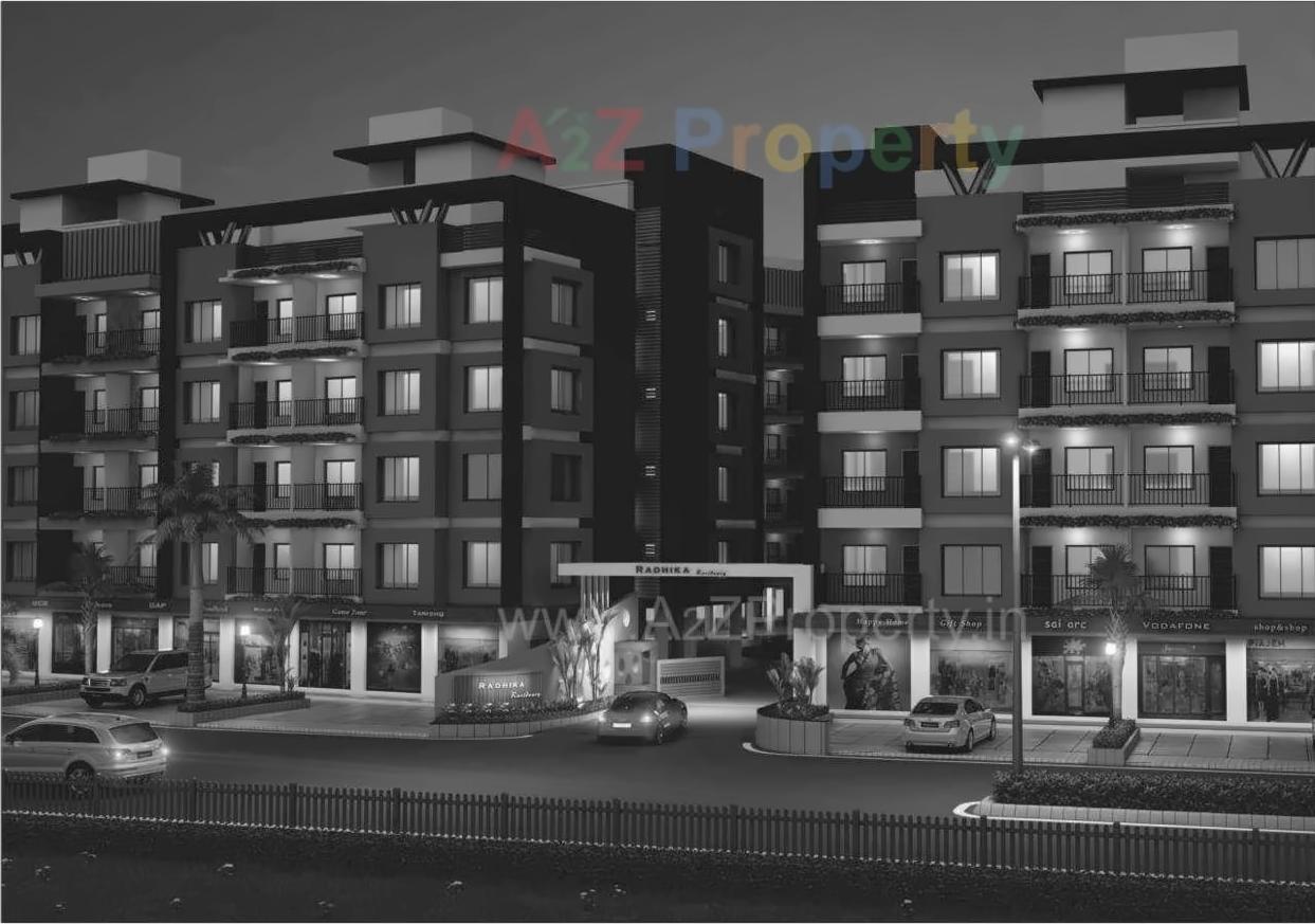 3D Elevation of real estate project Radhika Residency   Point located at Variav, Surat, Gujarat
