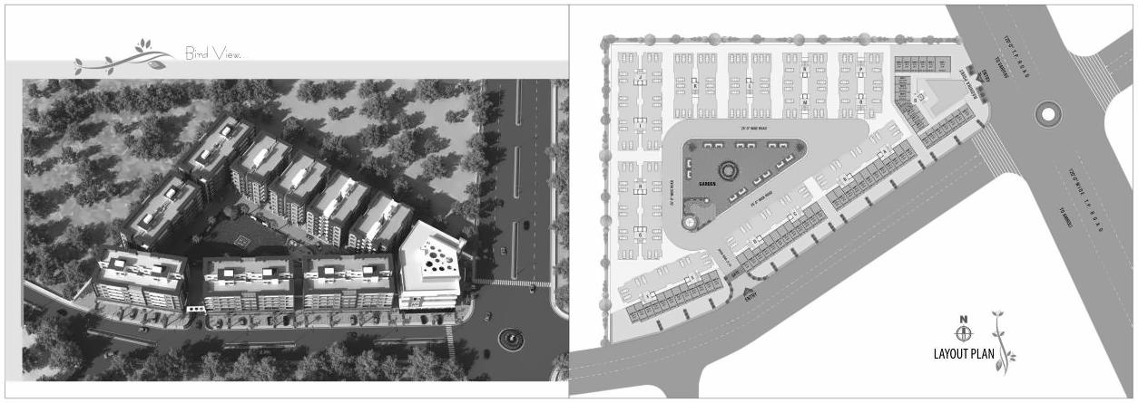 Layout of real estate project Radhika Residency   Point located at Variav, Surat, Gujarat