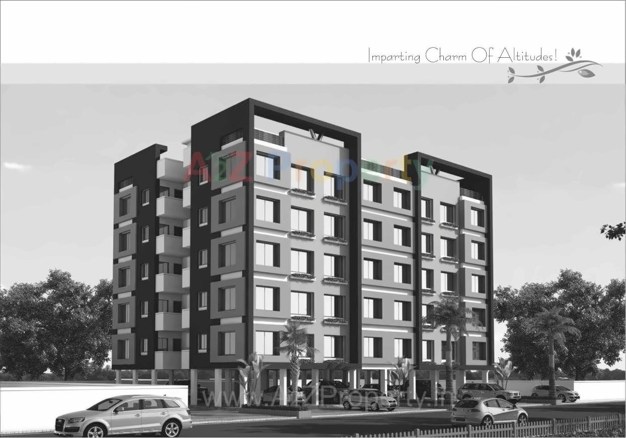 3D Elevation of real estate project Radhika Residency   Point located at Variav, Surat, Gujarat