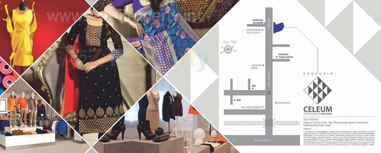  of real estate project Raghuvir Celeum Center located at Kumbhariya, Surat, Gujarat