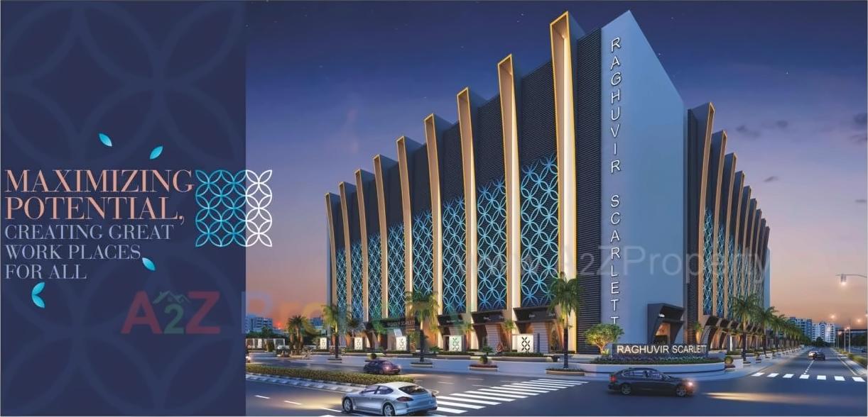 3D Elevation of real estate project Raghuvir Scarlett located at Parvat, Surat, Gujarat