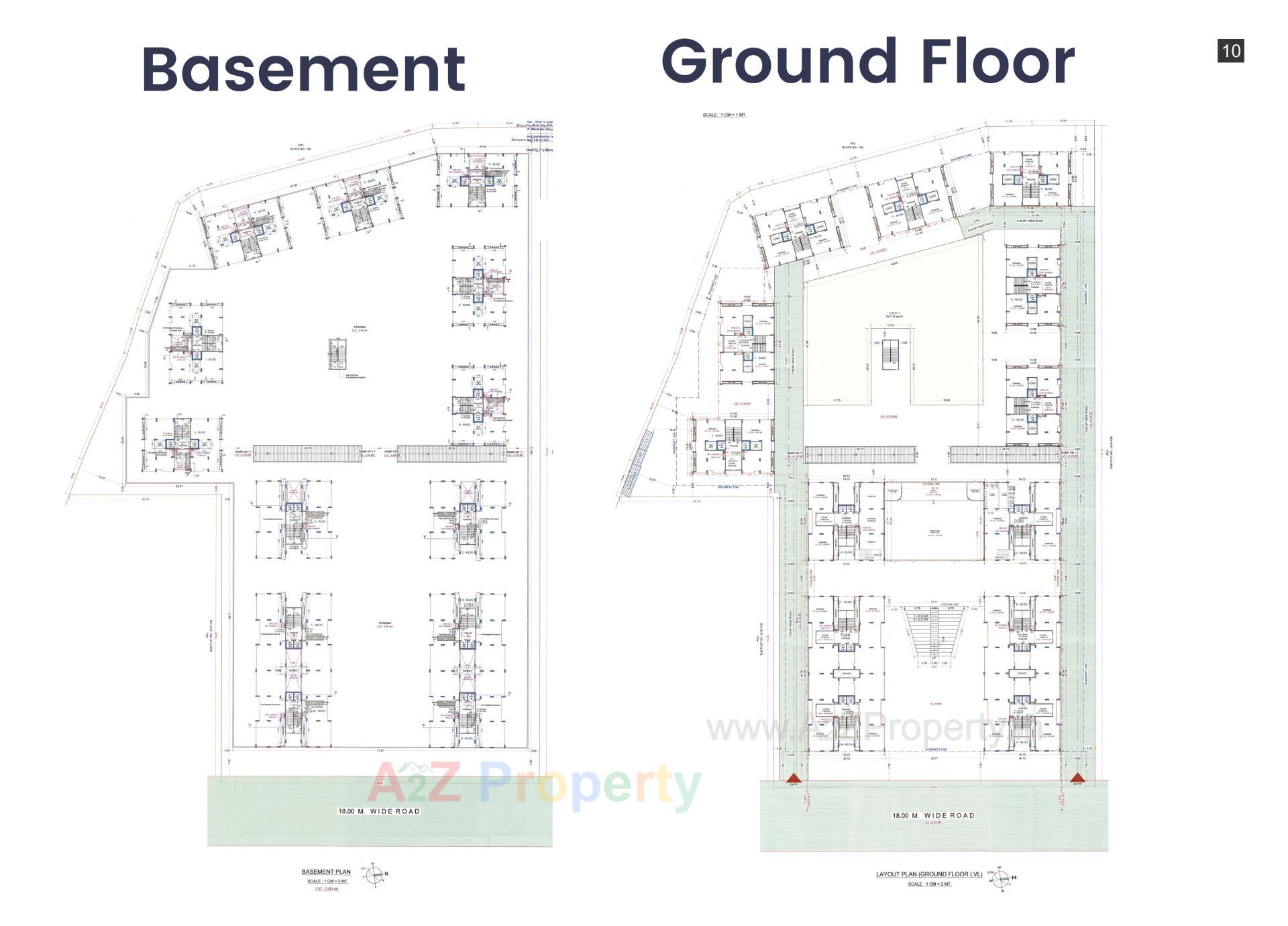 Layout of real estate project Raghuvir Sheron located at Sarsana, Surat, Gujarat