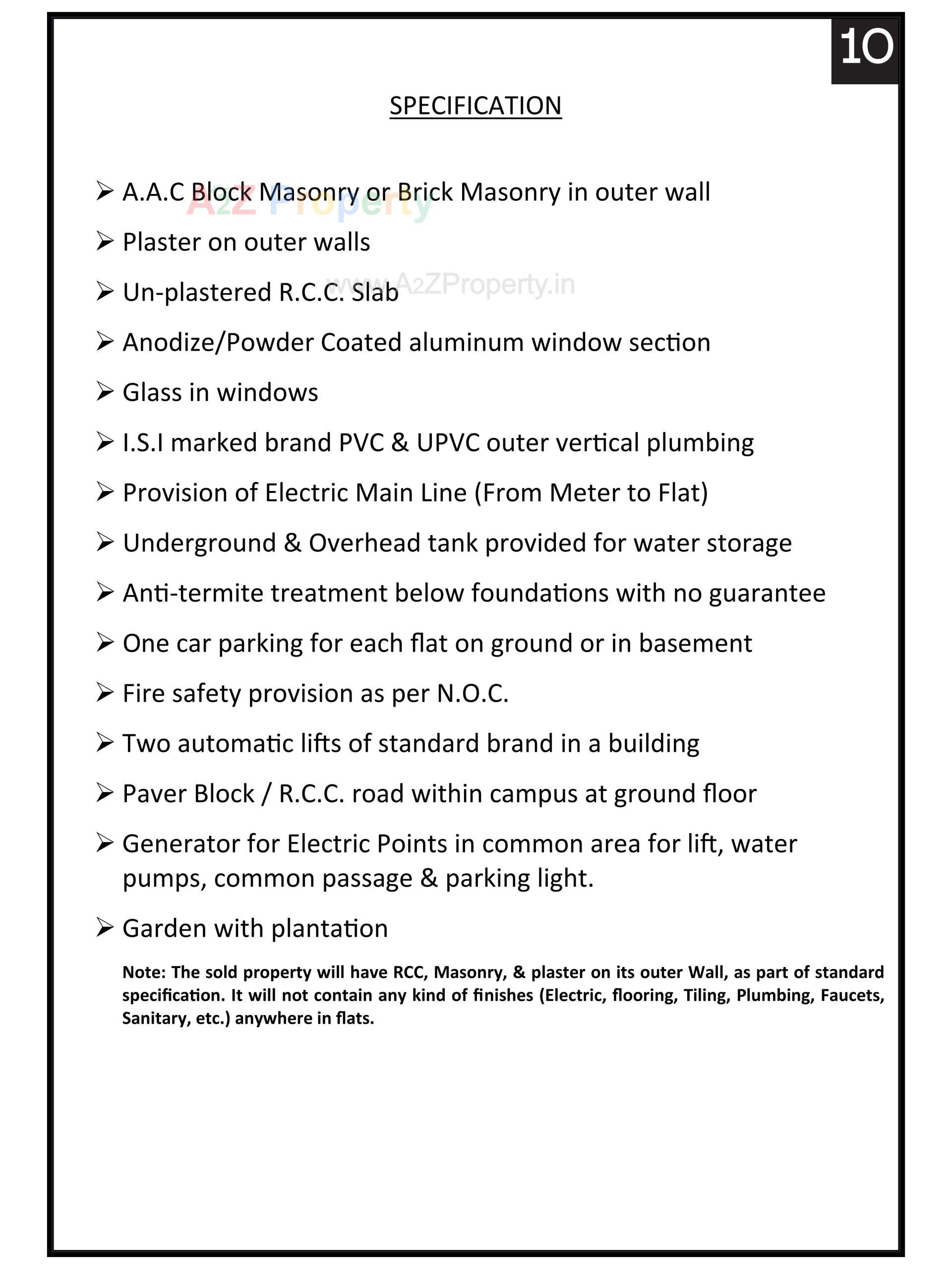  of real estate project Raghuvir Sierra located at Vesu, Surat, Gujarat