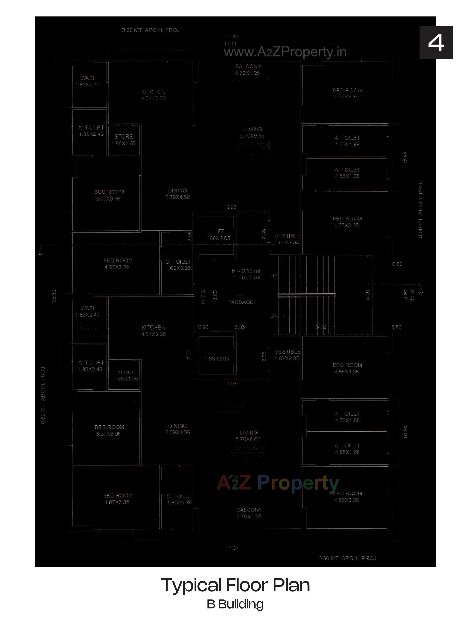 Layout of real estate project Raghuvir Sierra located at Vesu, Surat, Gujarat