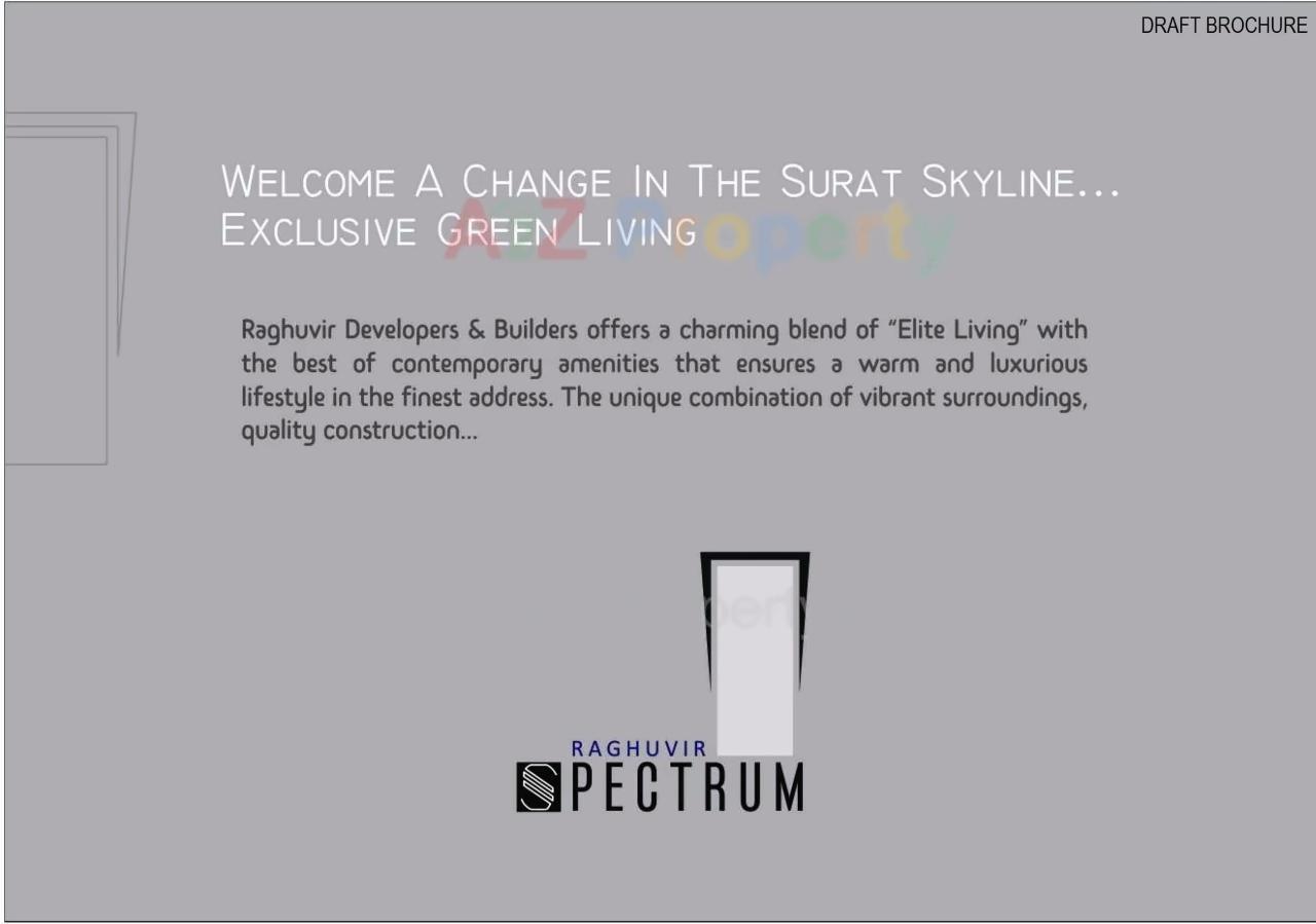  of real estate project Raghuvir Spectrum located at Surat, Surat, Gujarat