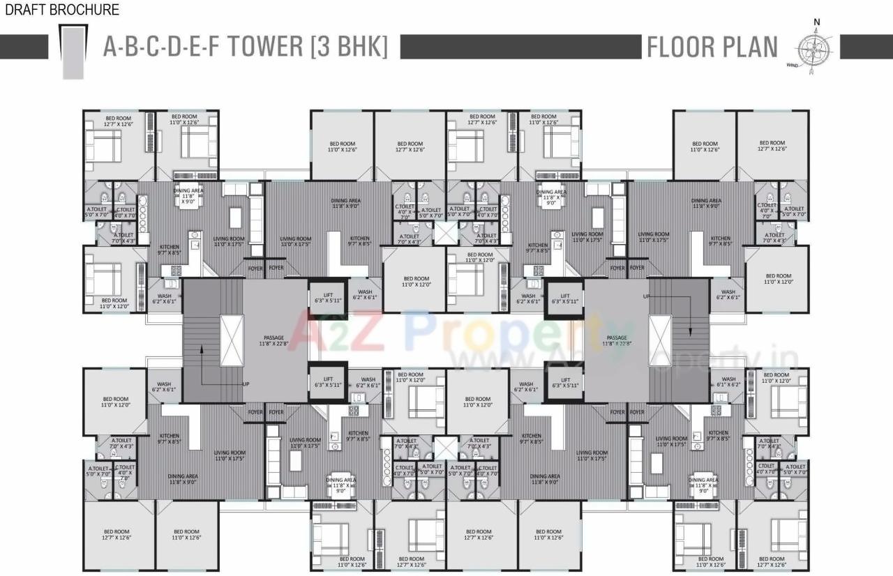 Layout of real estate project Raghuvir Spectrum located at Surat, Surat, Gujarat