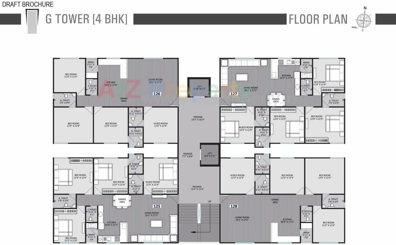 Layout of real estate project Raghuvir Spectrum located at Surat, Surat, Gujarat