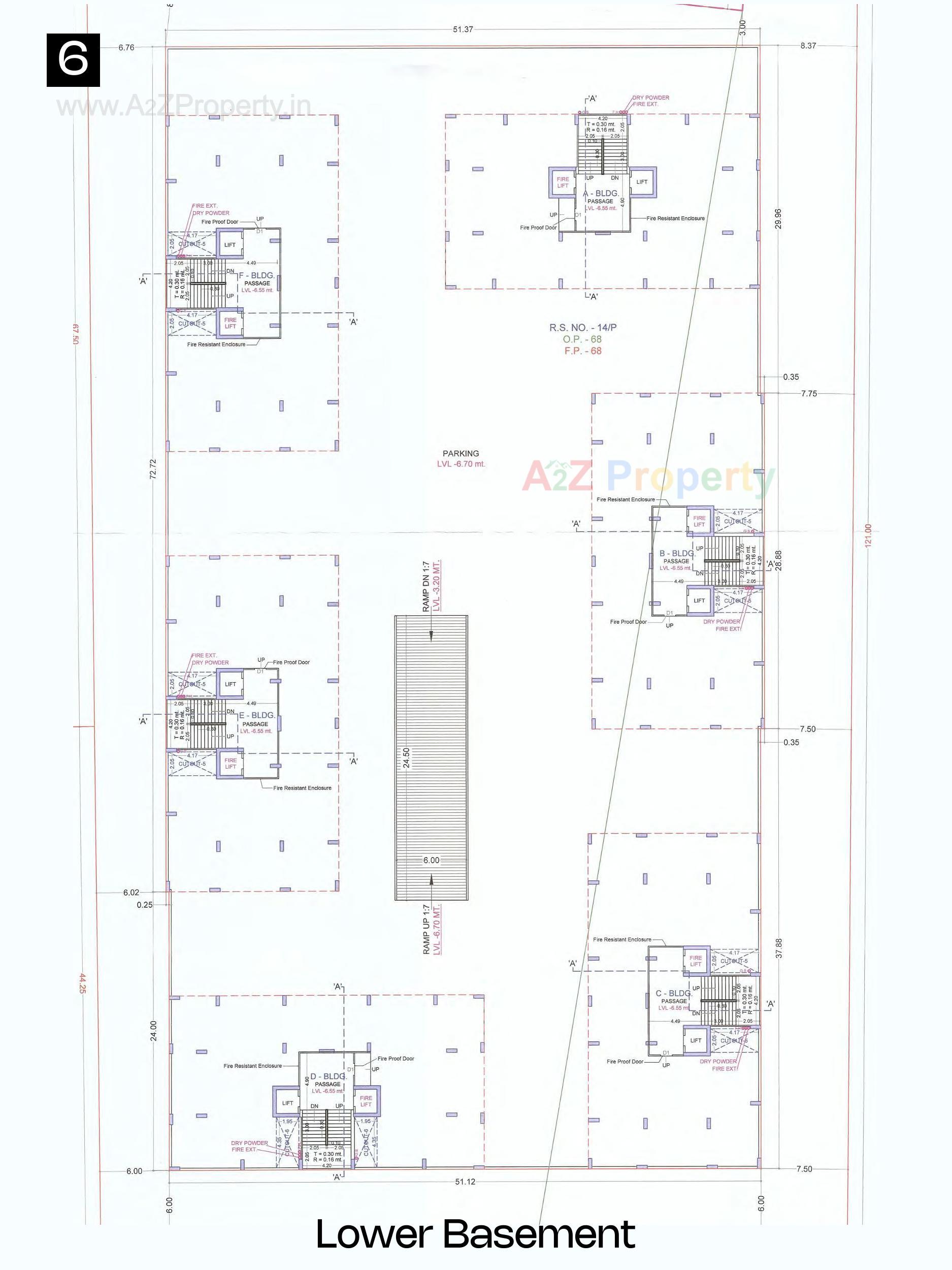 Layout of real estate project Raghuvir Spelito located at Magdalla, Surat, Gujarat