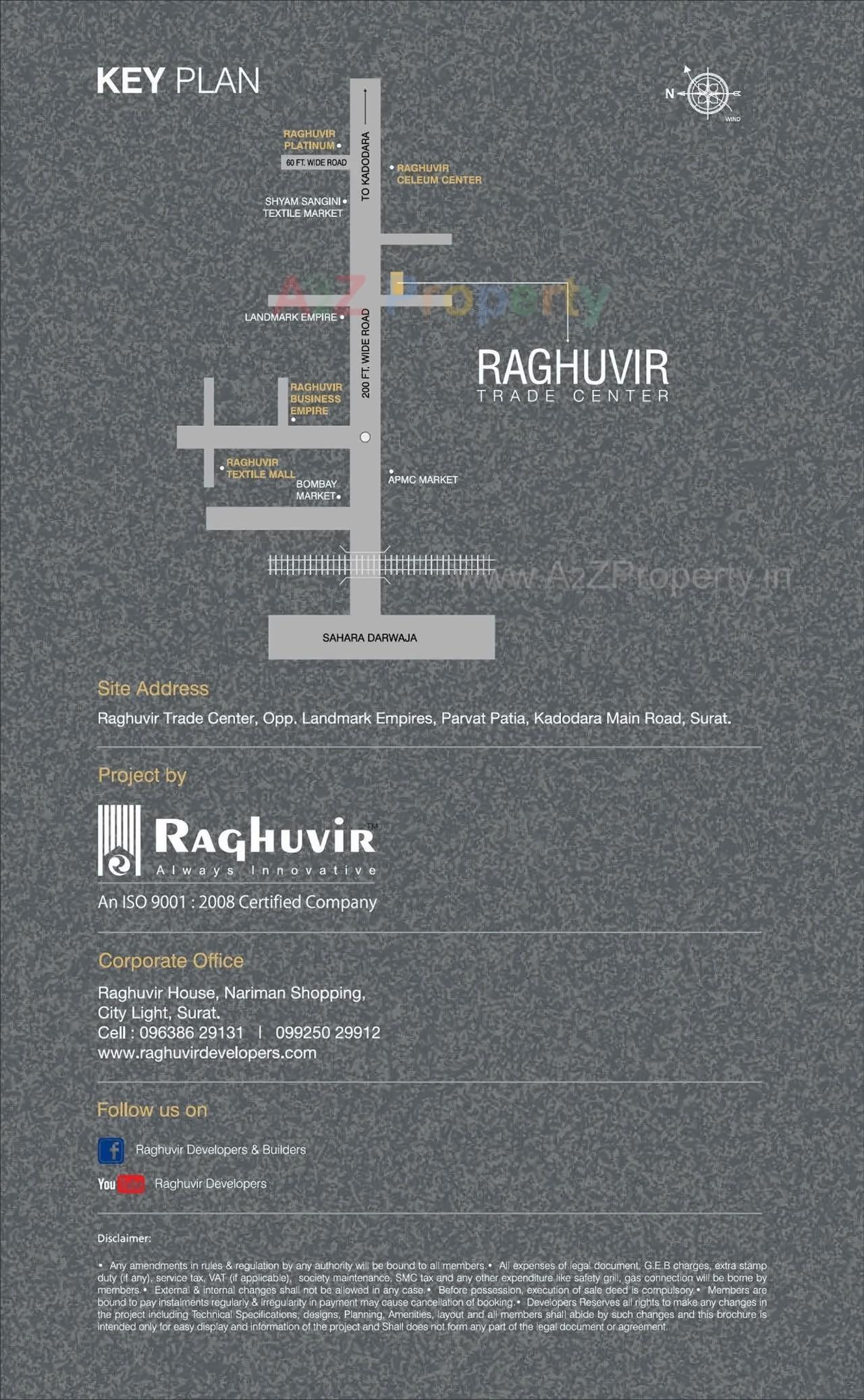  of real estate project Raghuvir Trade Center located at Magob, Surat, Gujarat