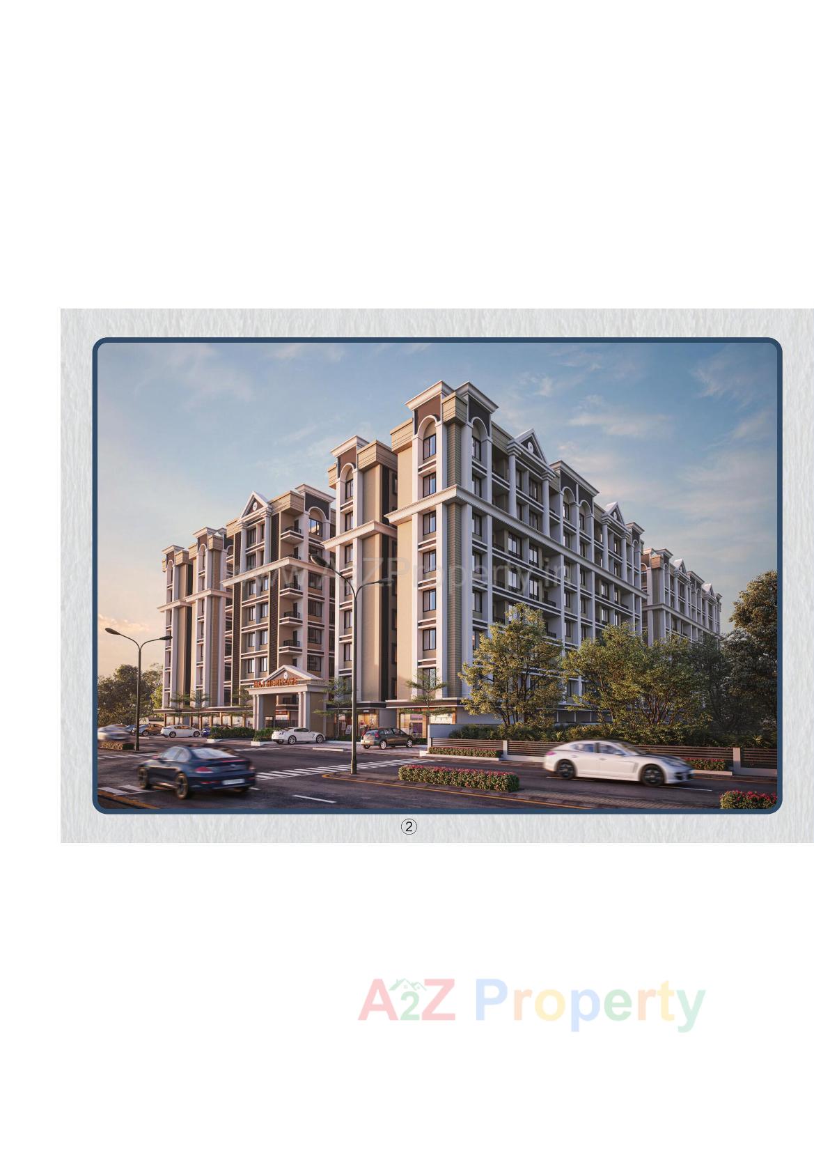 3D Elevation of real estate project Raj Heritage located at Godadara, Surat, Gujarat