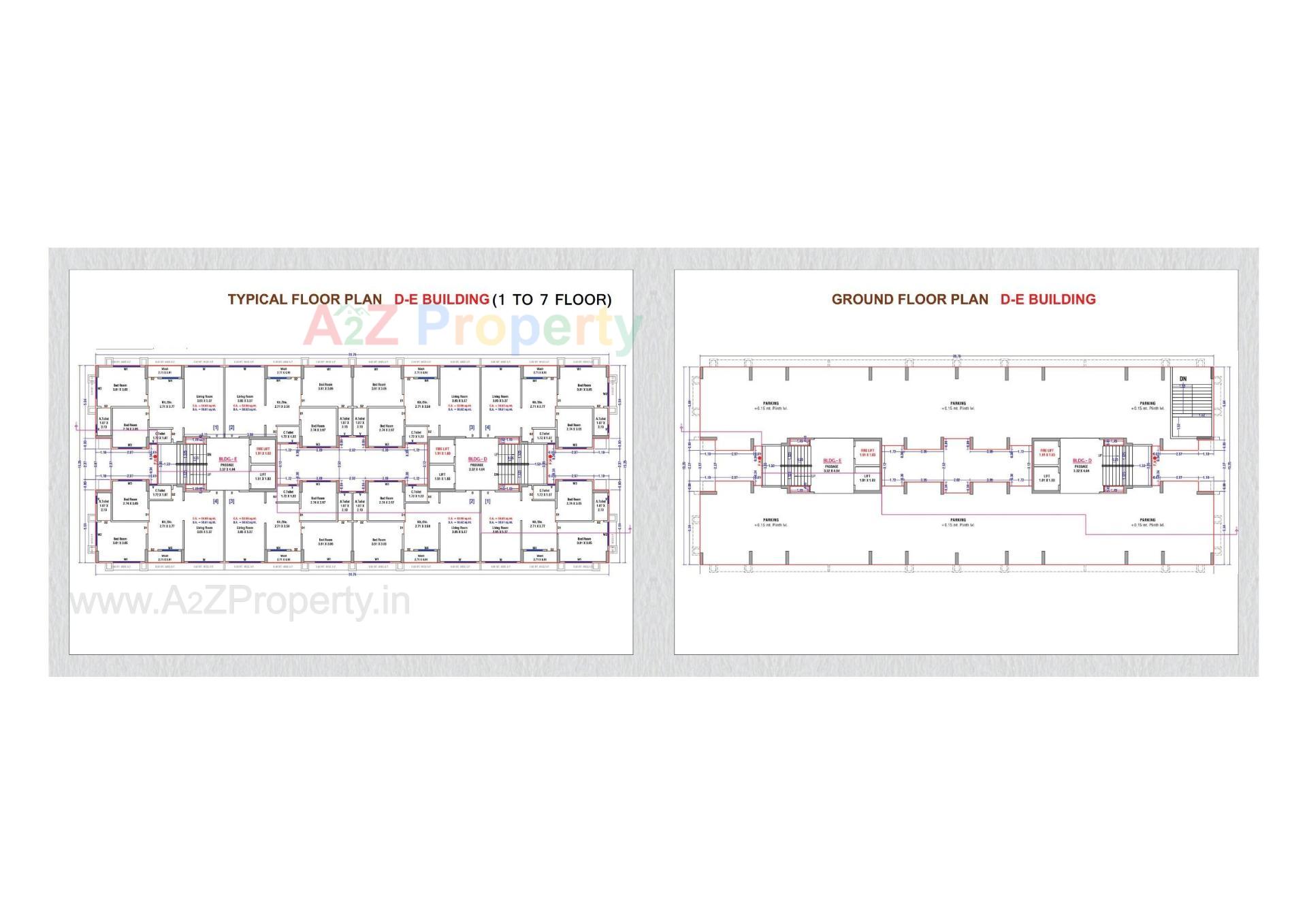 Layout of real estate project Raj Heritage located at Godadara, Surat, Gujarat